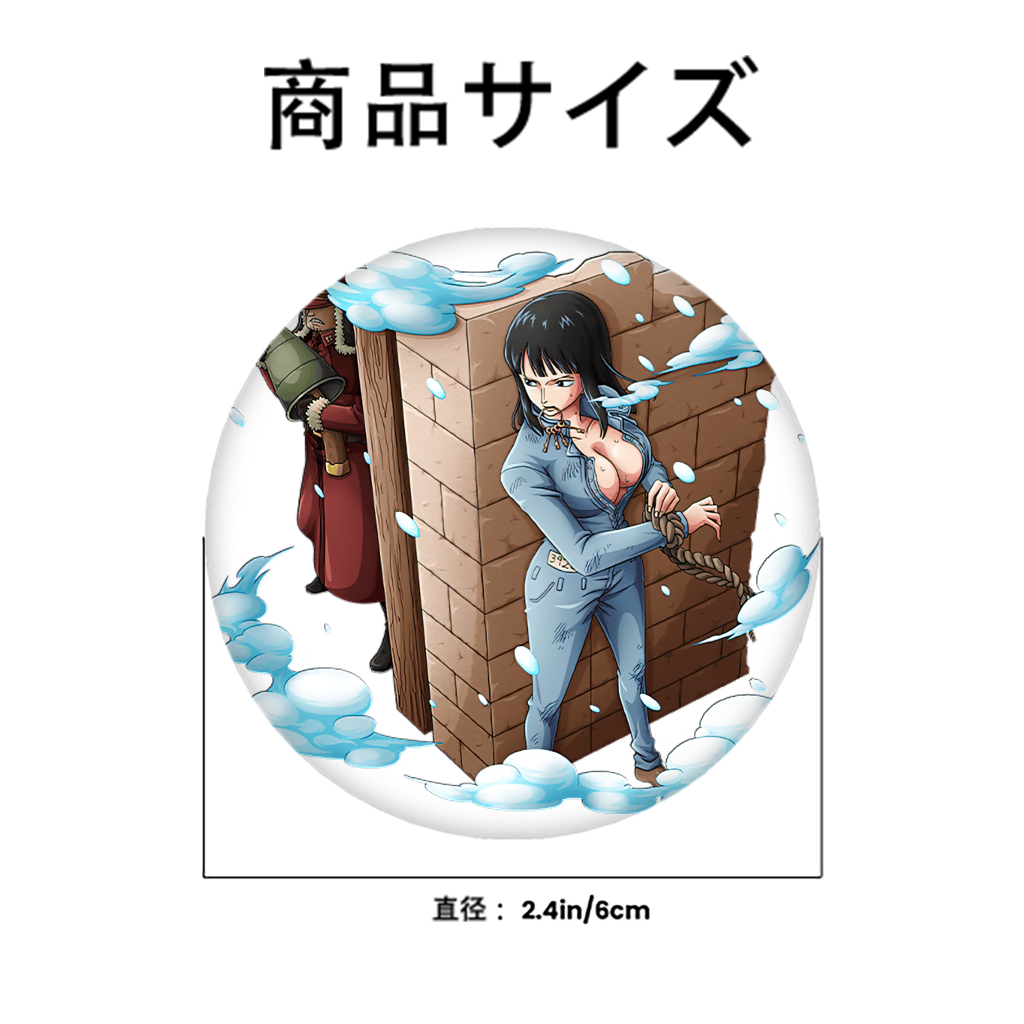 ワンピース ニコ・ロビン ONE PIECE Nico Robin 6cm 缶バッジ 複数セット