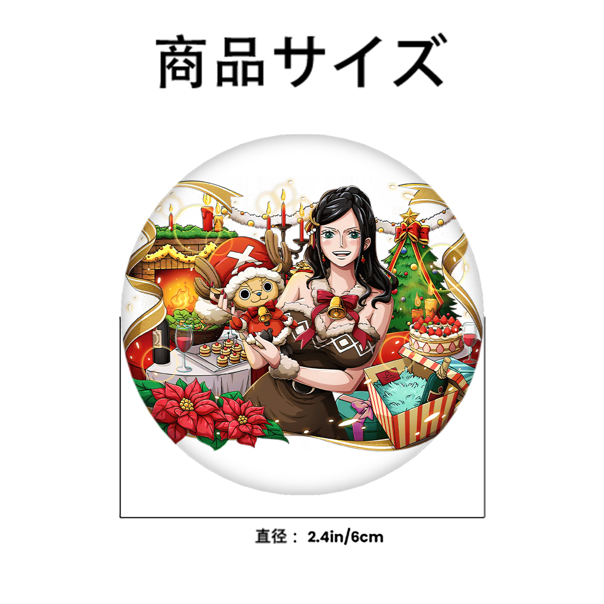 ワンピース ニコ・ロビン ONE PIECE Nico Robin 6cm 缶バッジ 複数セット