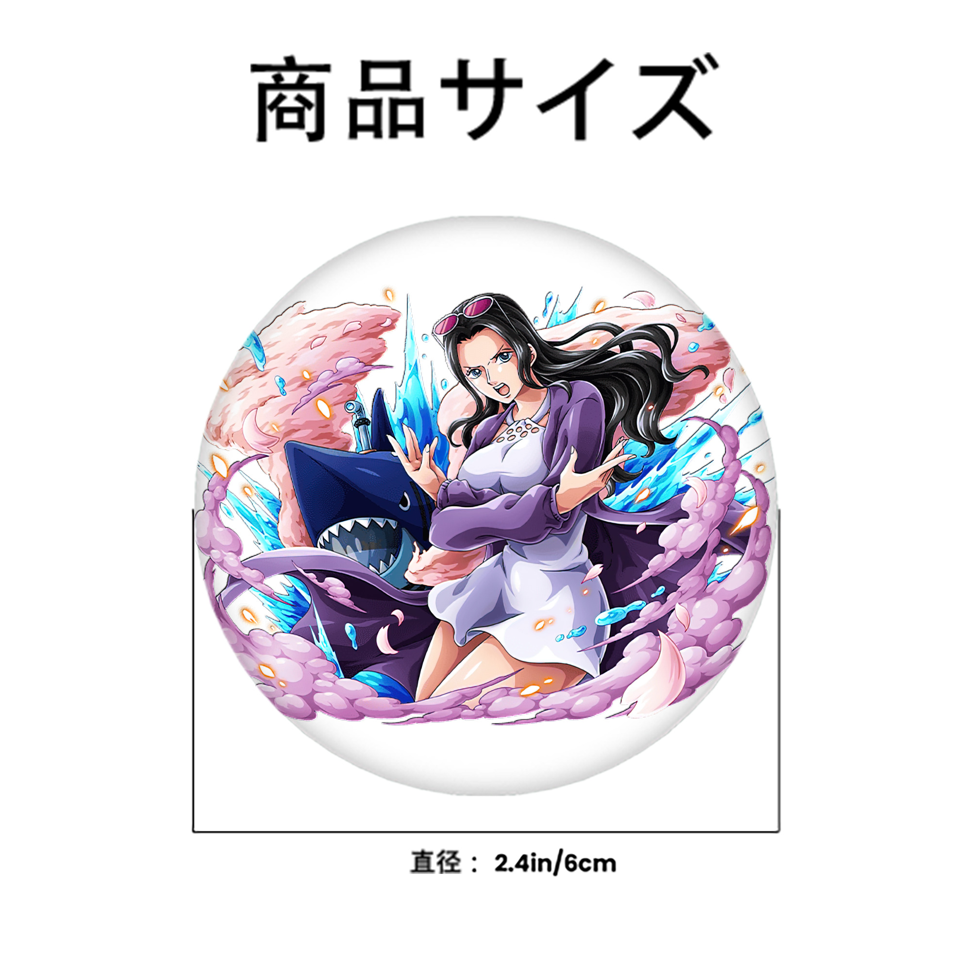 ワンピース ニコ・ロビン ONE PIECE Nico Robin 6cm 缶バッジ 複数セット