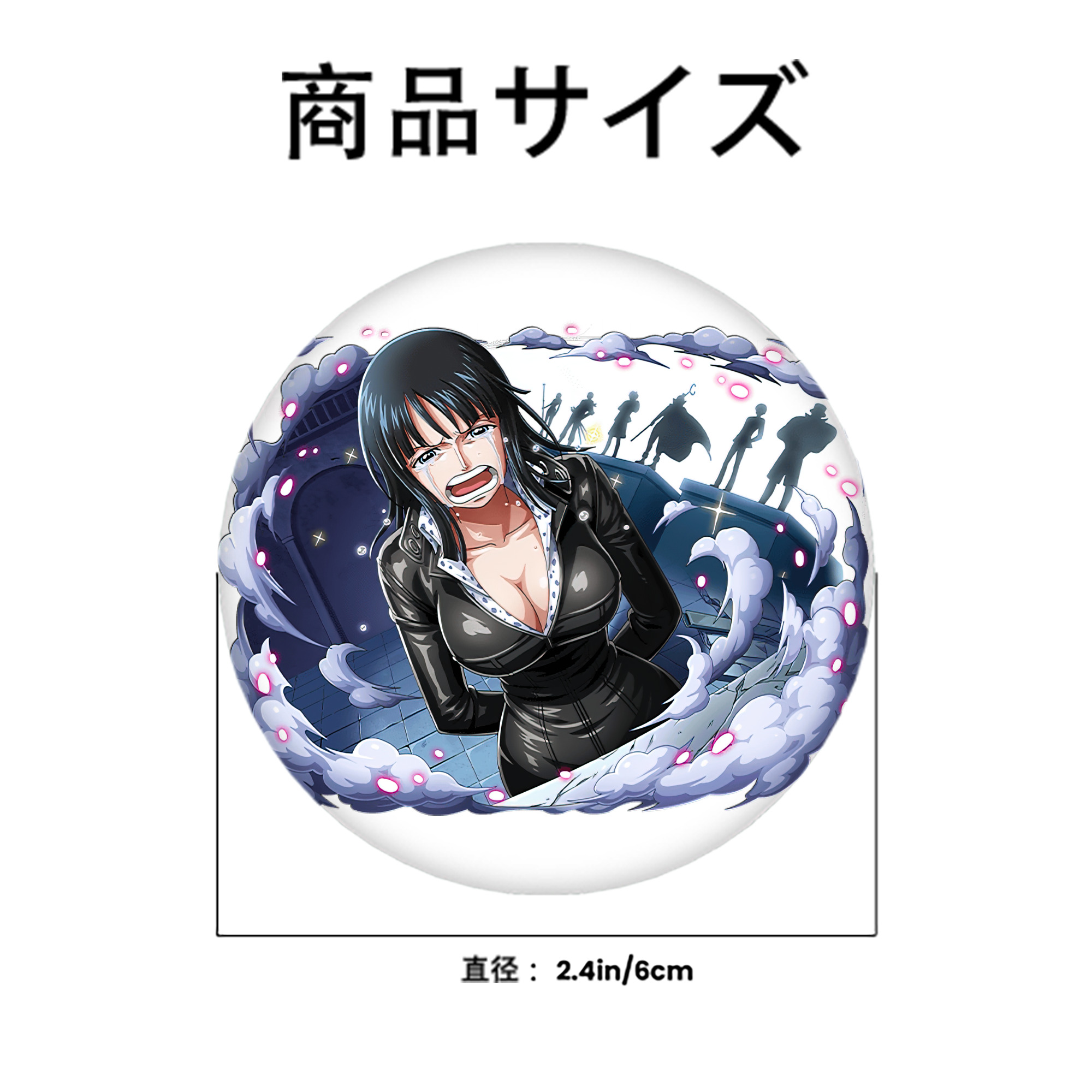 ワンピース ニコ・ロビン ONE PIECE Nico Robin 6cm 缶バッジ 複数セット