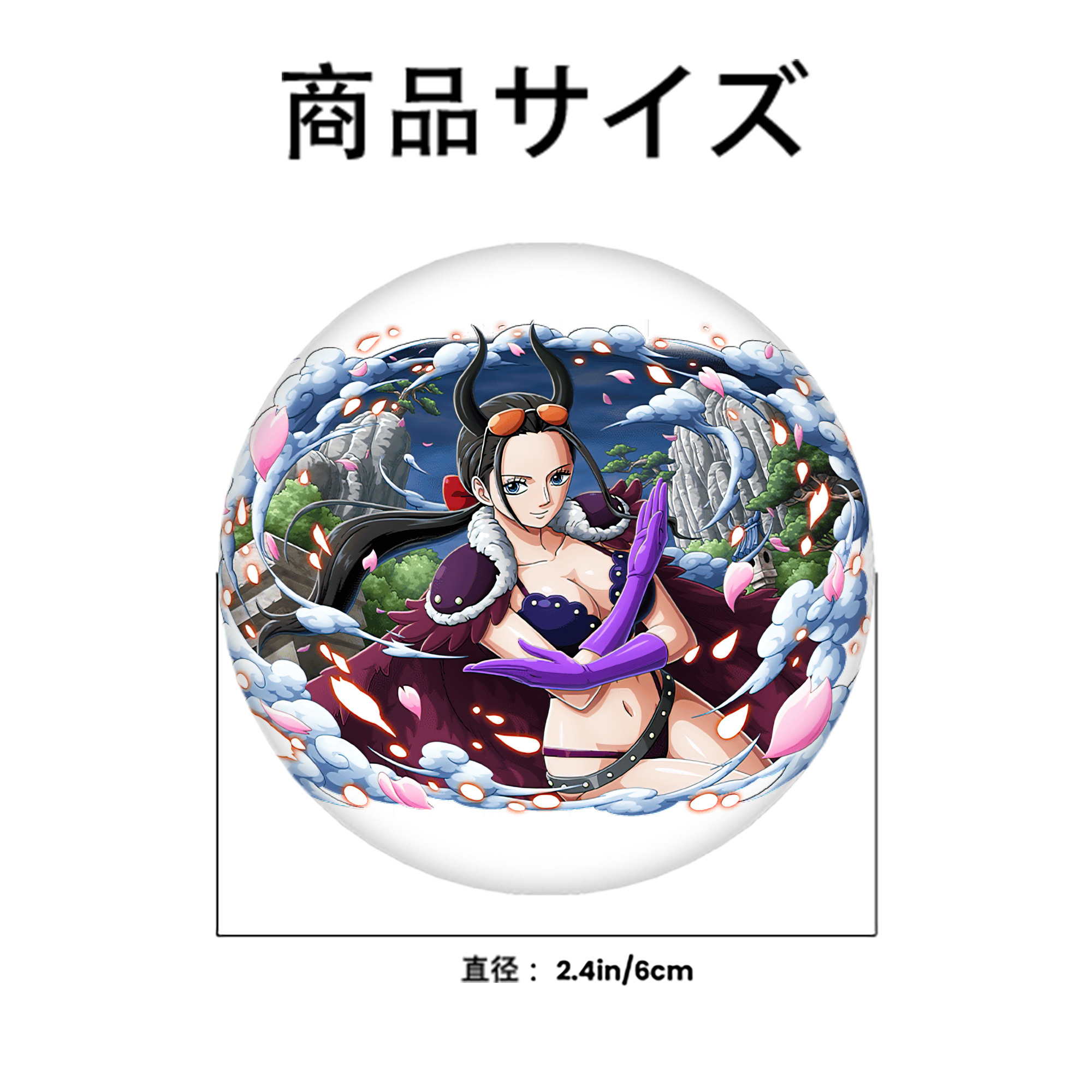 ワンピース ニコ・ロビン ONE PIECE Nico Robin 6cm 缶バッジ 複数セット