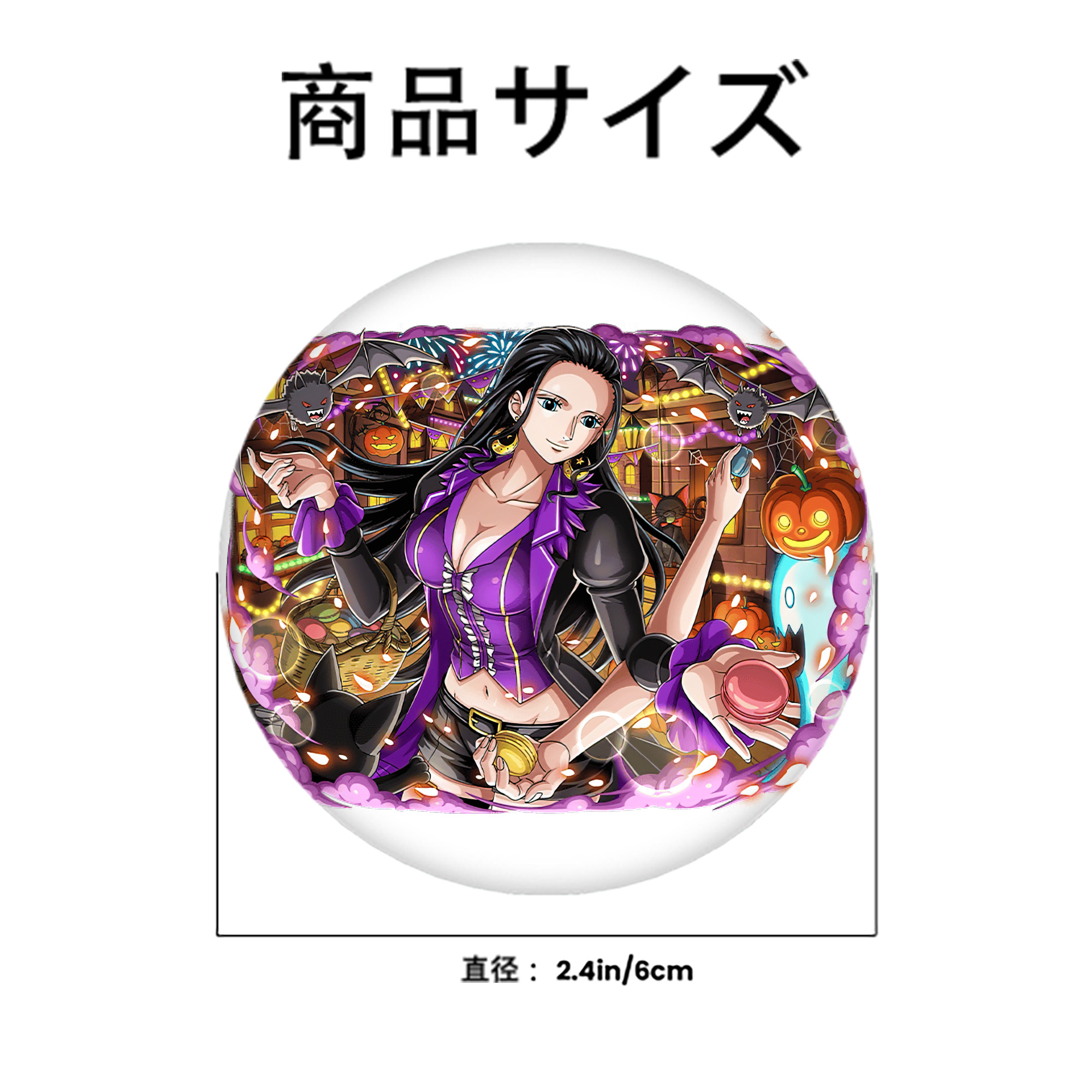 ワンピース ニコ・ロビン ONE PIECE Nico Robin 6cm 缶バッジ 複数セット