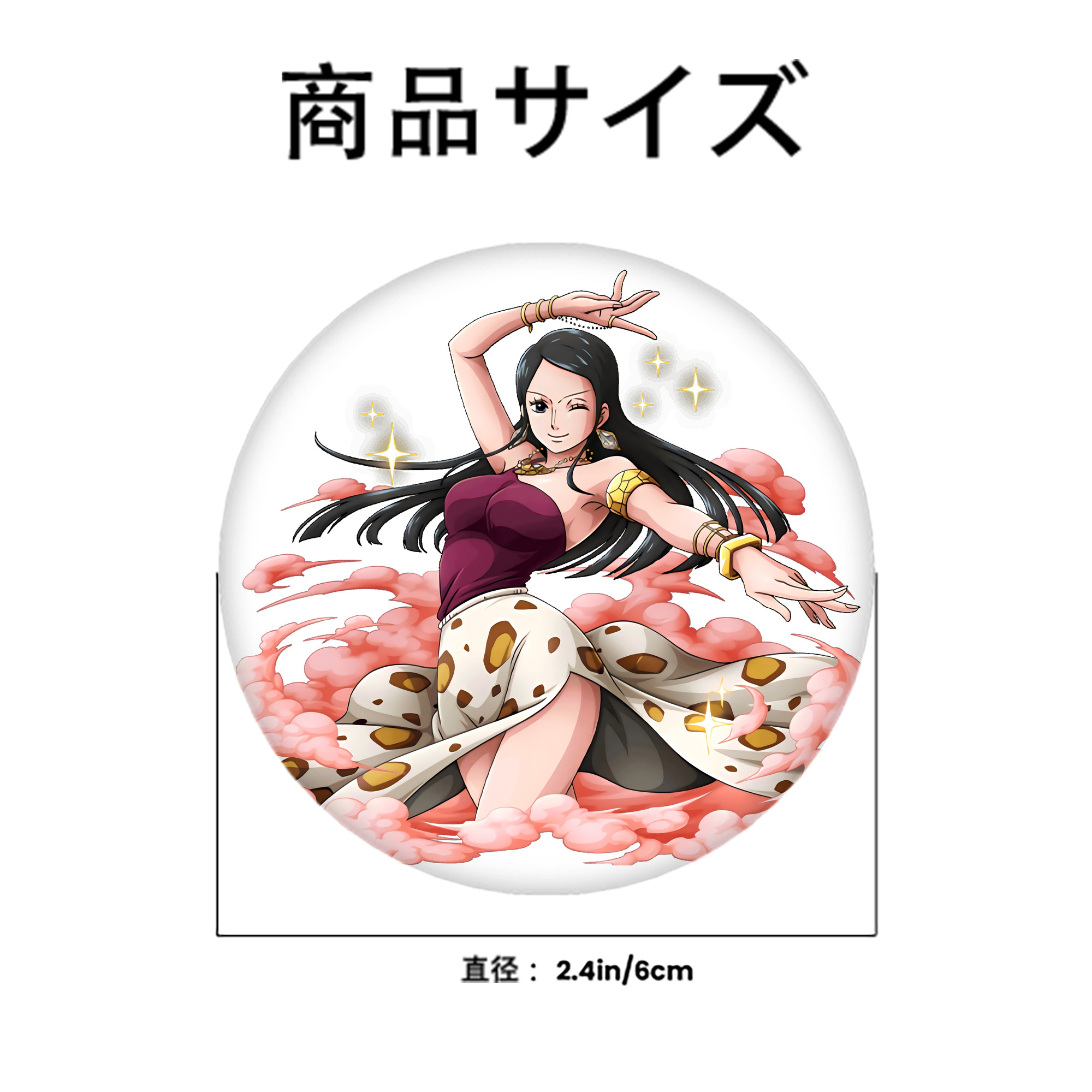 ワンピース ニコ・ロビン ONE PIECE Nico Robin 6cm 缶バッジ 複数セット