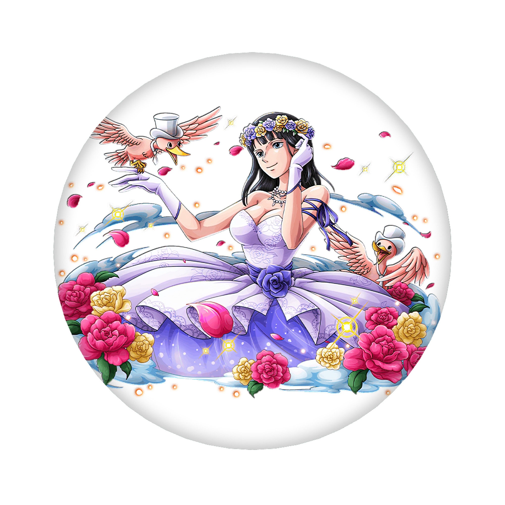 （画像用） ワンピース ニコ・ロビン ONE PIECE Nico Robin 6cm 缶バッジ 複数セット