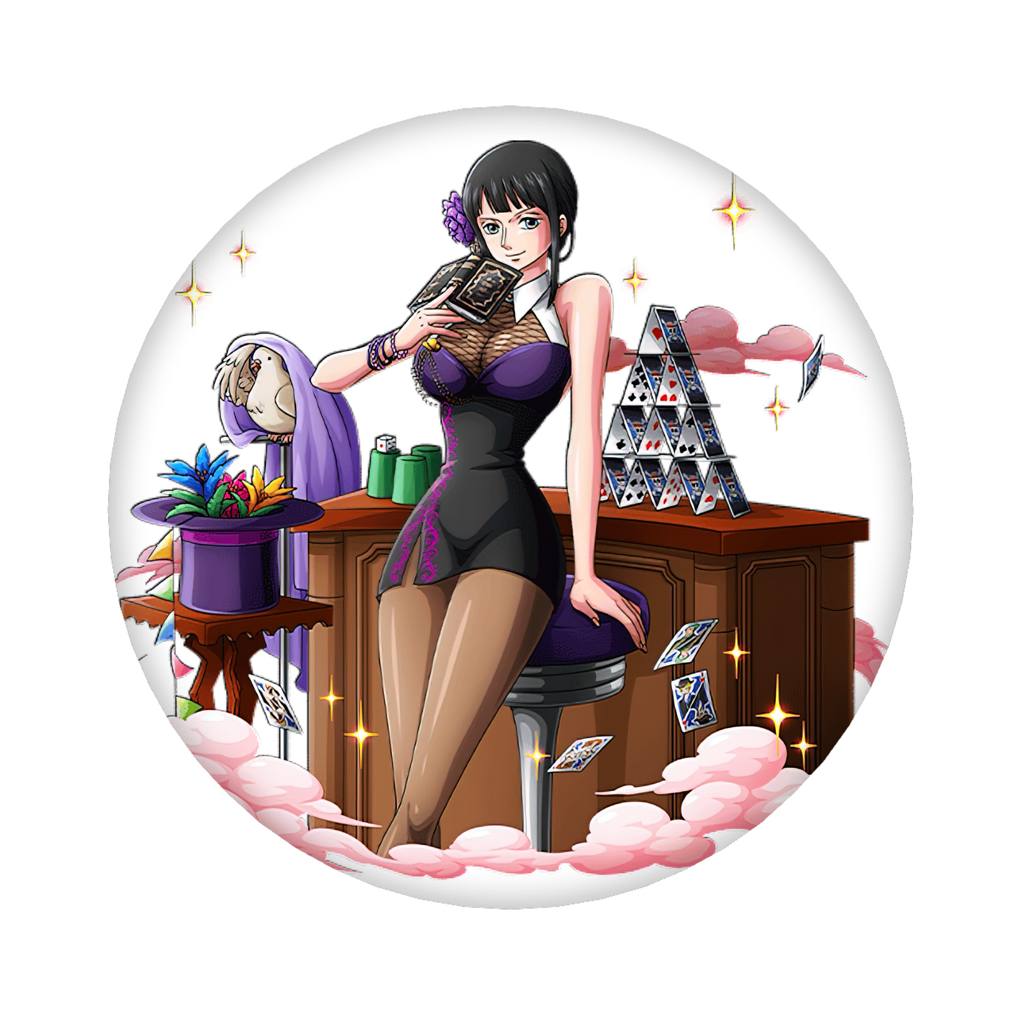 （画像用） ワンピース ニコ・ロビン ONE PIECE Nico Robin 6cm 缶バッジ 複数セット