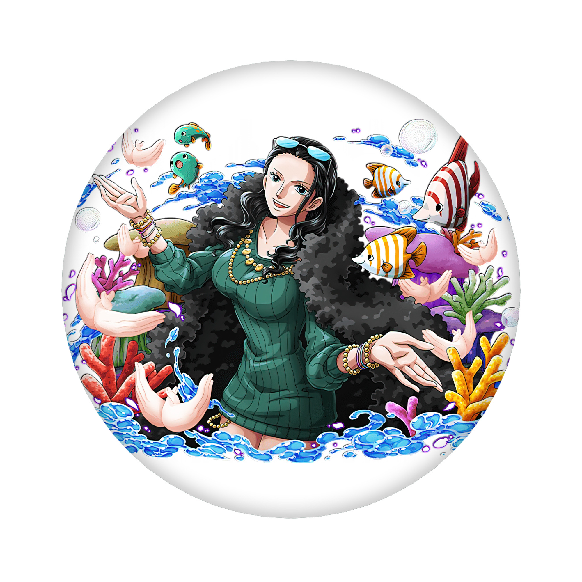 （画像用） ワンピース ニコ・ロビン ONE PIECE Nico Robin 6cm 缶バッジ 複数セット