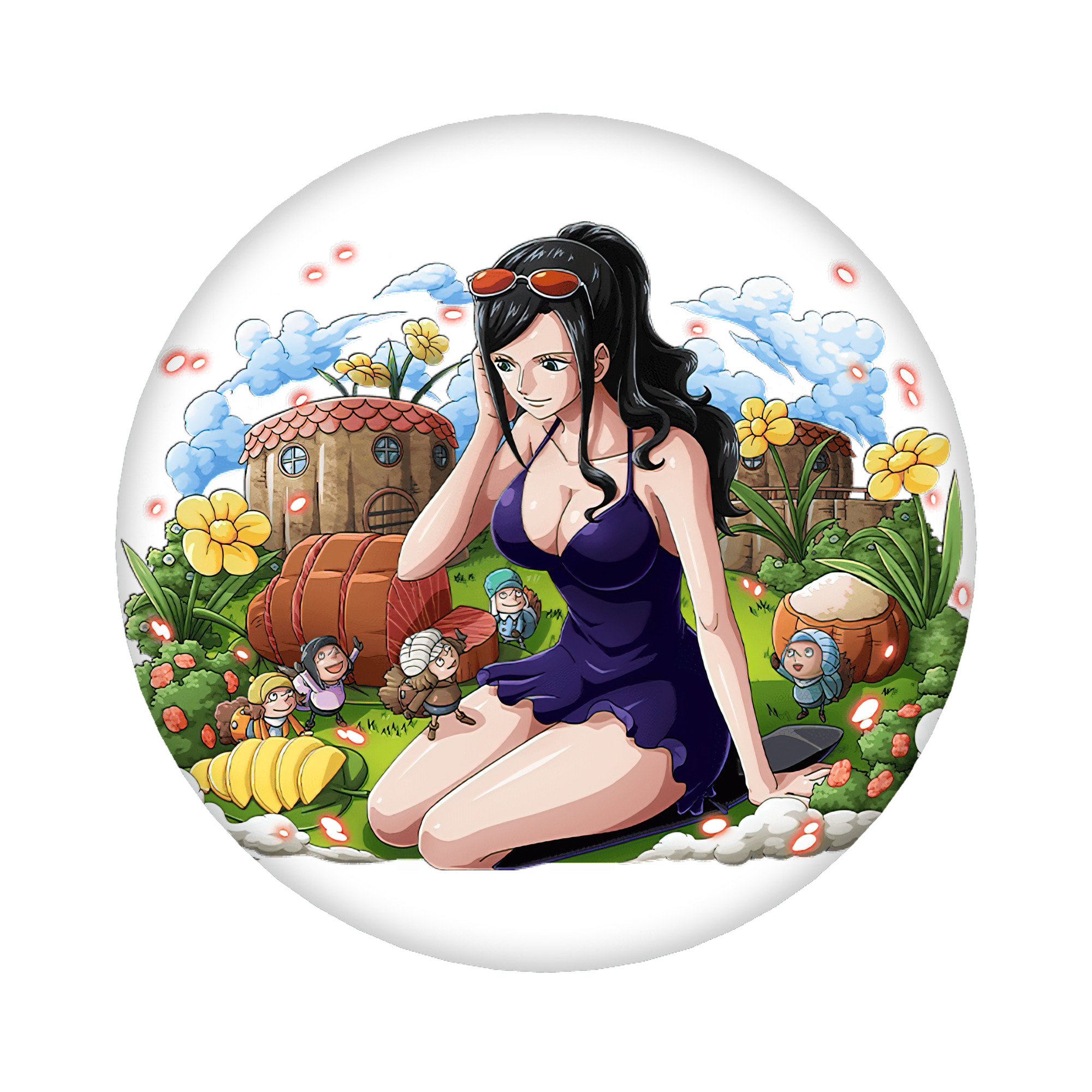 （画像用） ワンピース ニコ・ロビン ONE PIECE Nico Robin 6cm 缶バッジ 複数セット