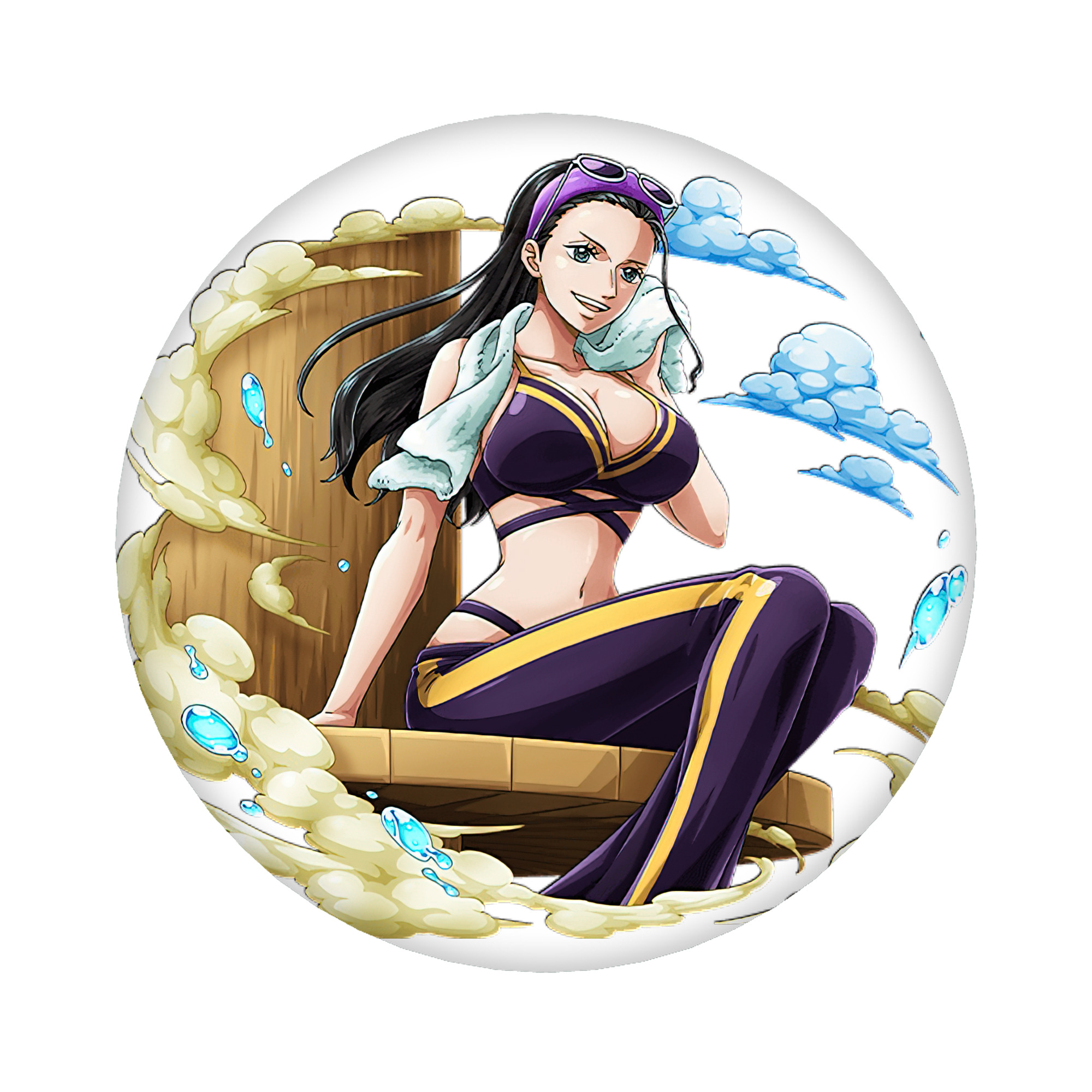 （画像用） ワンピース ニコ・ロビン ONE PIECE Nico Robin 6cm 缶バッジ 複数セット