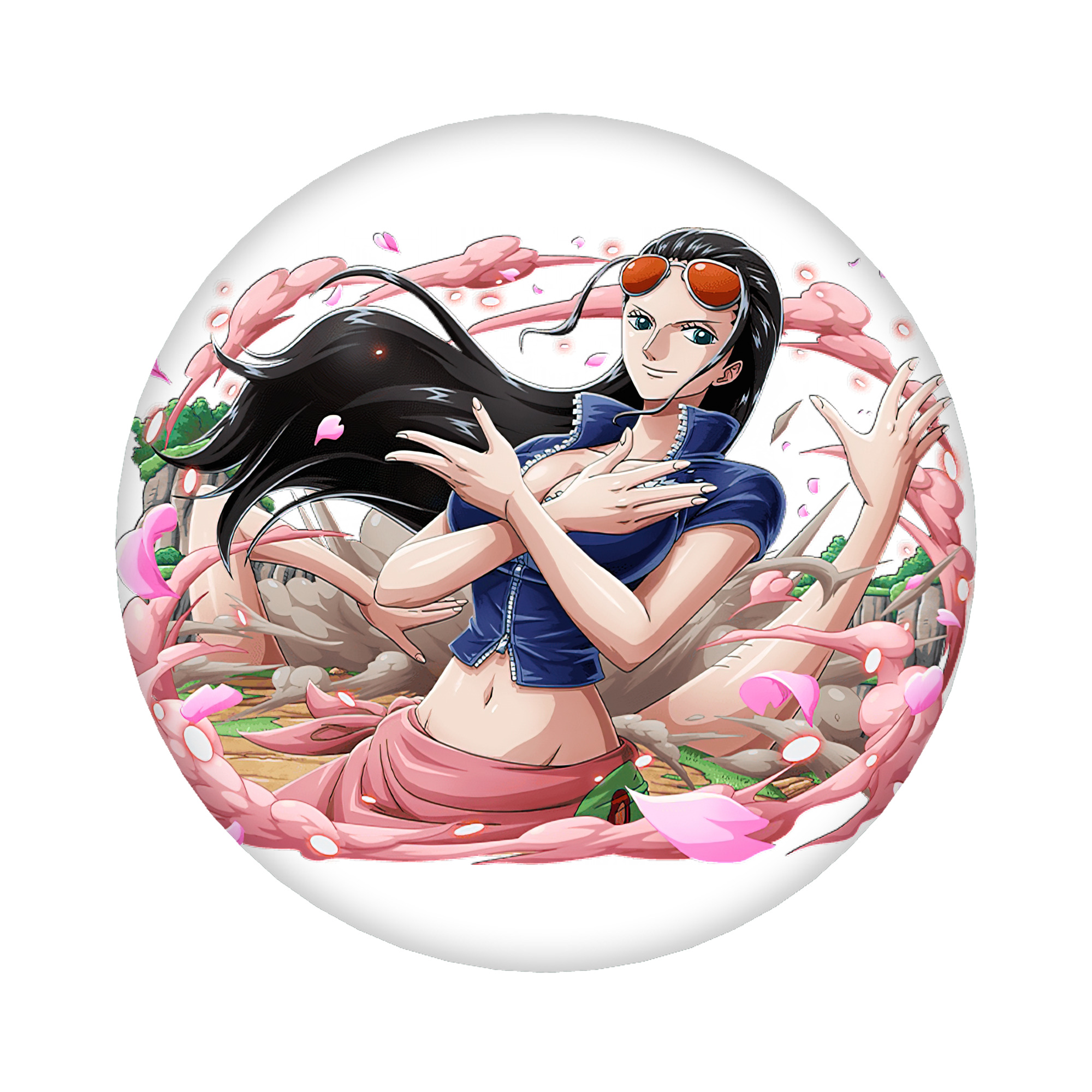 （画像用） ワンピース ニコ・ロビン ONE PIECE Nico Robin 6cm 缶バッジ 複数セット