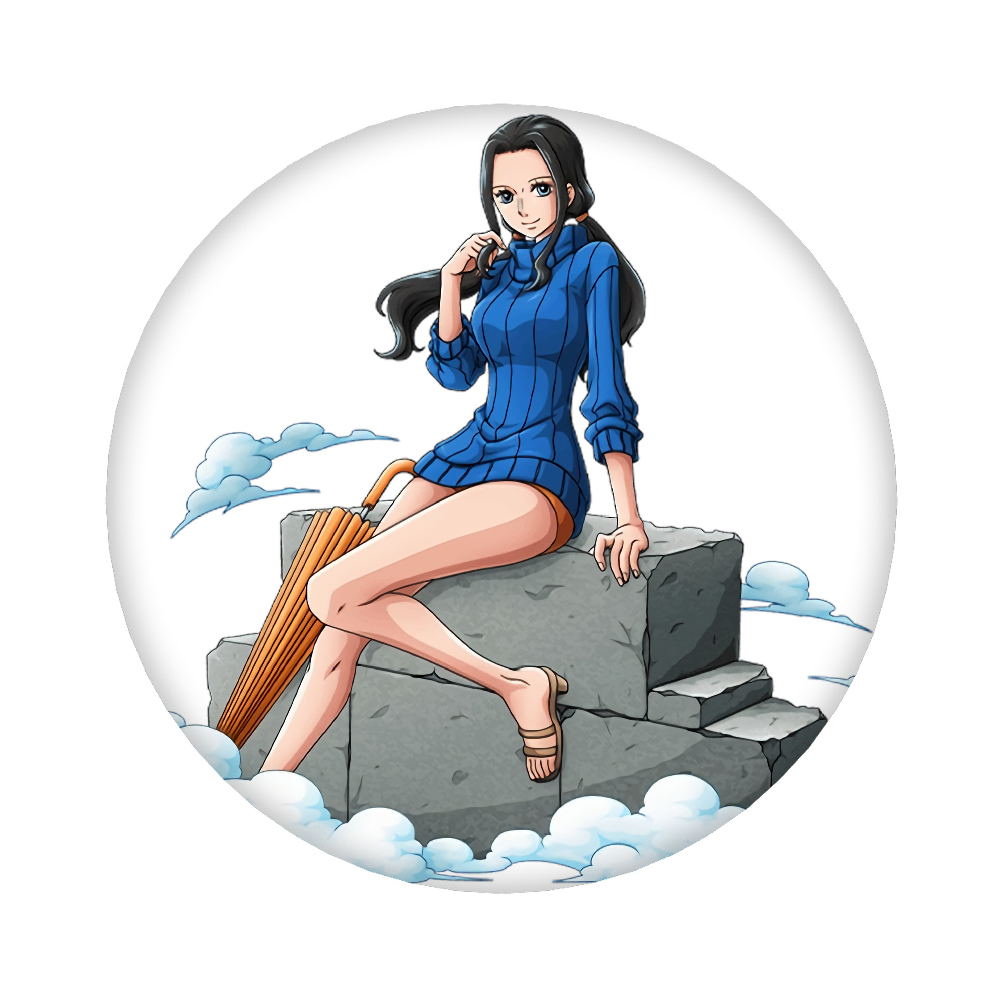 （画像用） ワンピース ニコ・ロビン ONE PIECE Nico Robin 6cm 缶バッジ 複数セット