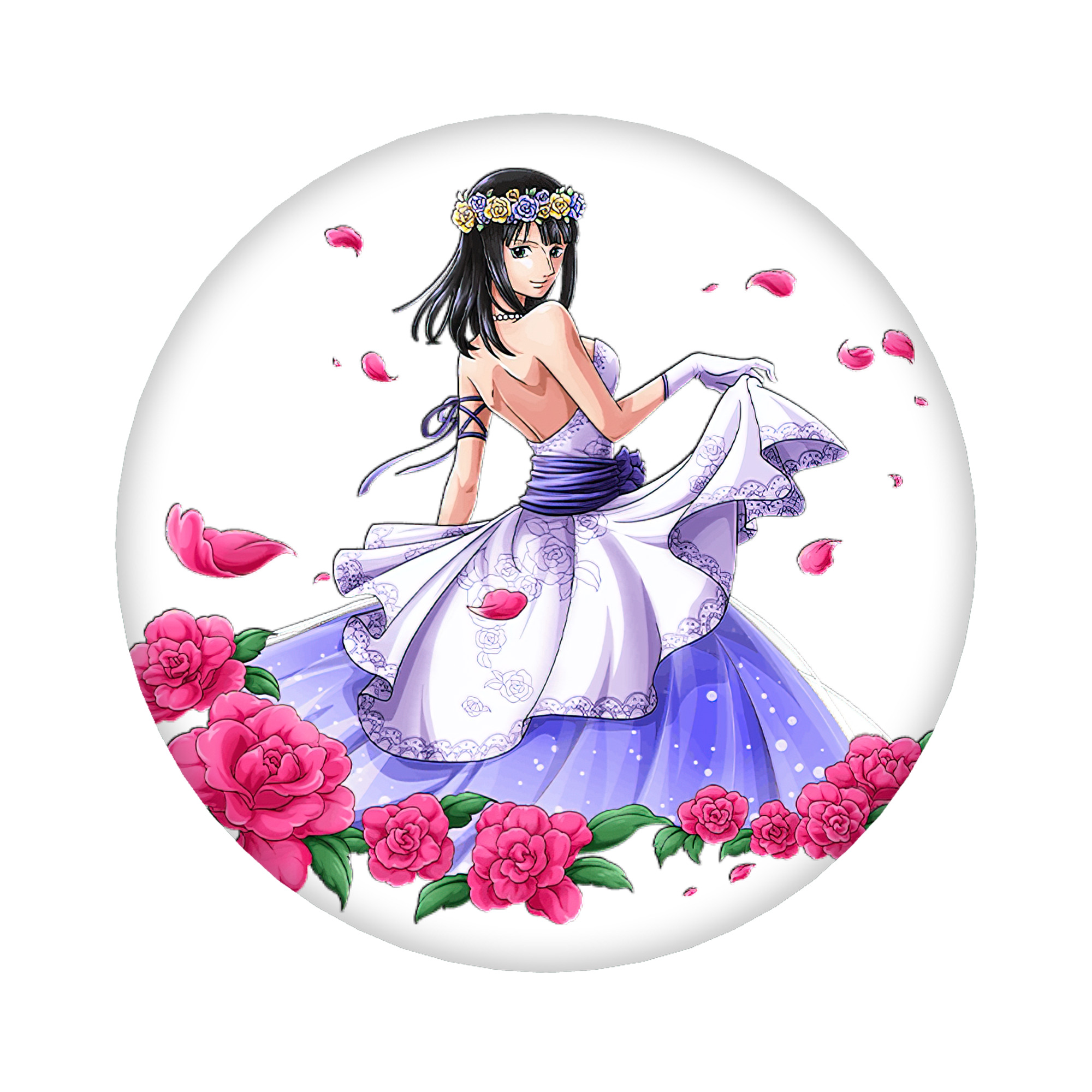 （画像用） ワンピース ニコ・ロビン ONE PIECE Nico Robin 6cm 缶バッジ 複数セット