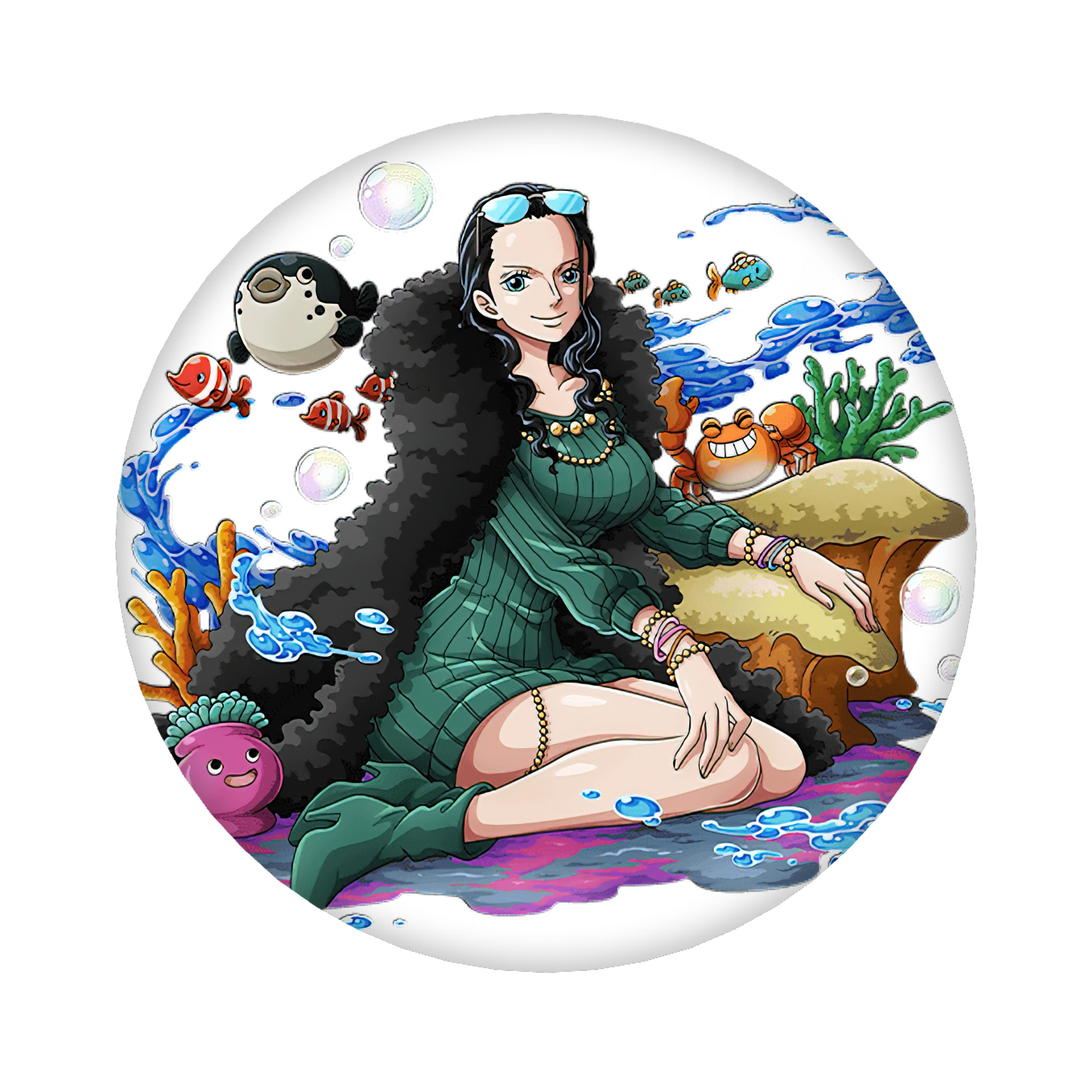 （画像用） ワンピース ニコ・ロビン ONE PIECE Nico Robin 6cm 缶バッジ 複数セット