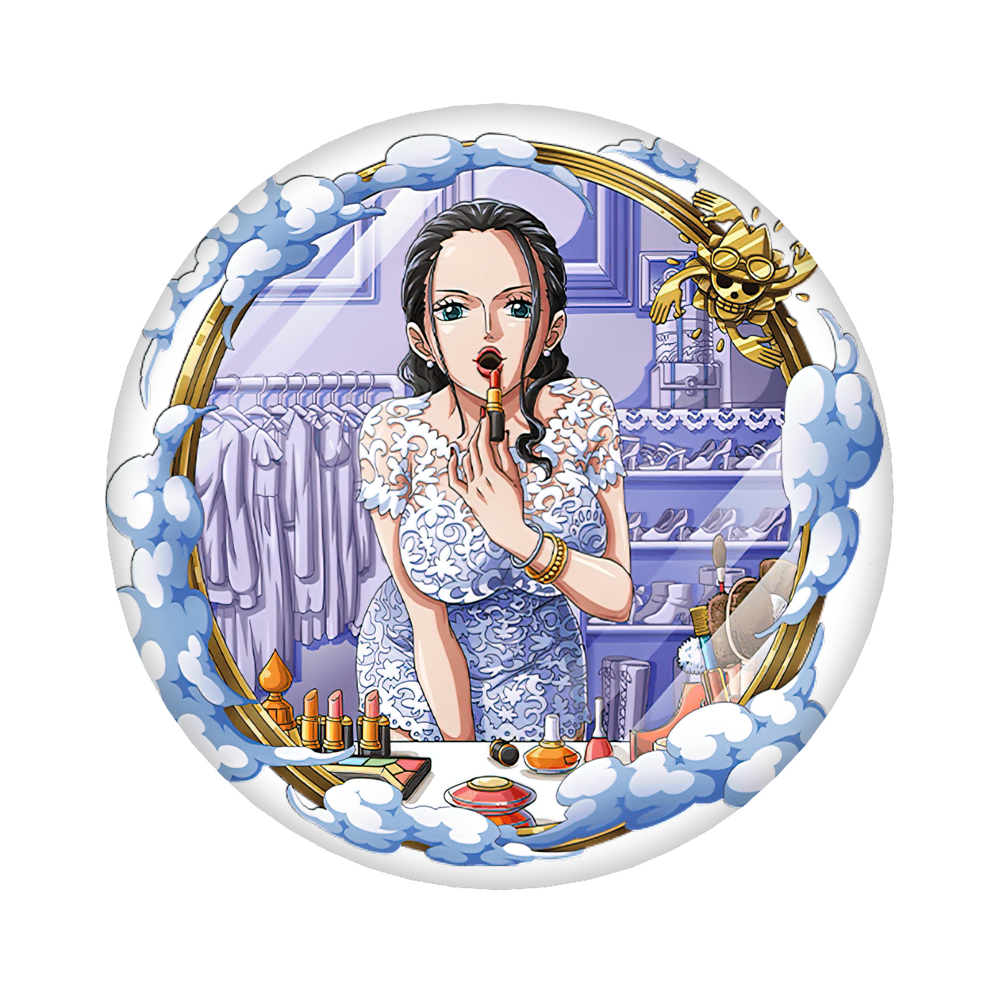 （画像用） ワンピース ニコ・ロビン ONE PIECE Nico Robin 6cm 缶バッジ 複数セット