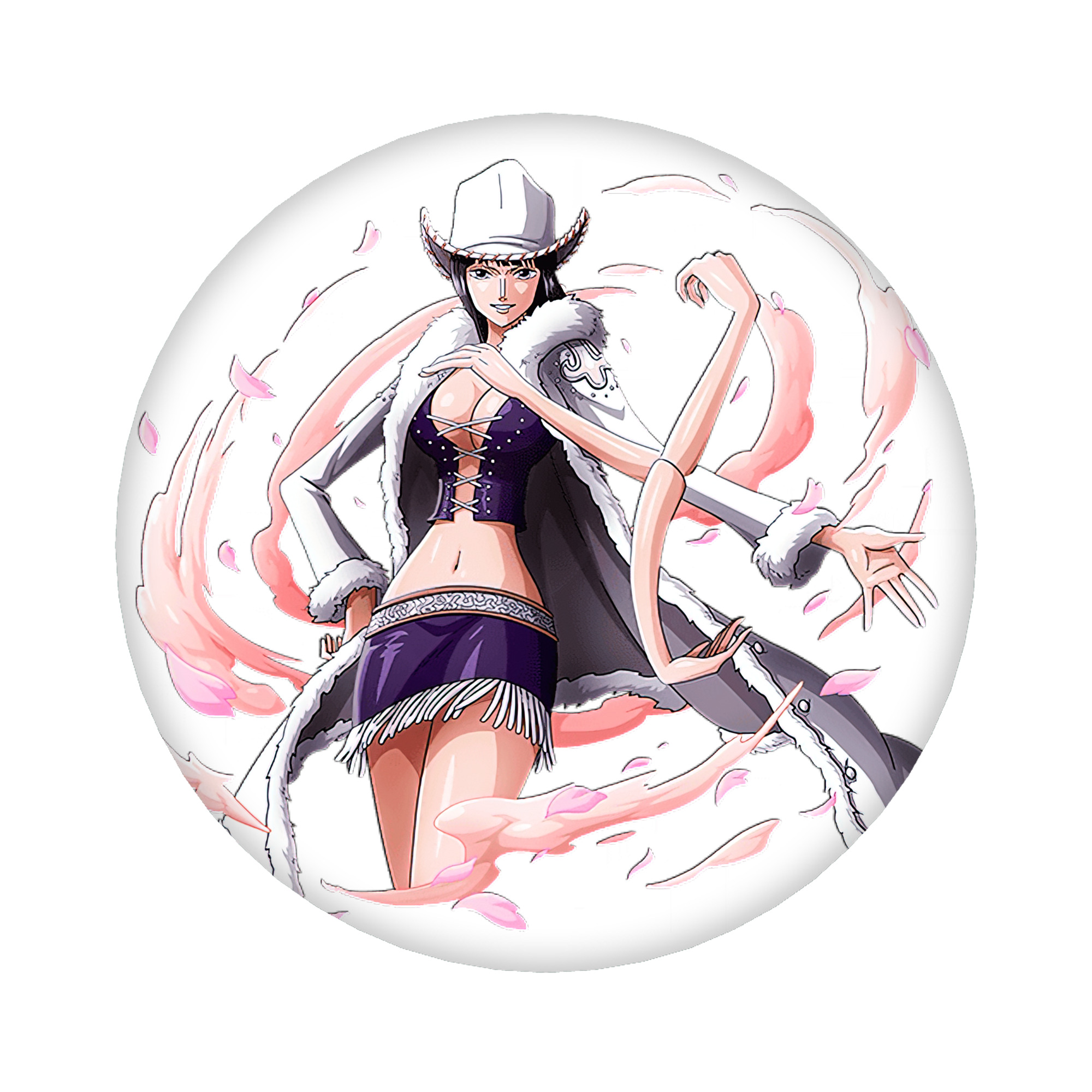 （画像用） ワンピース ニコ・ロビン ONE PIECE Nico Robin 6cm 缶バッジ 複数セット