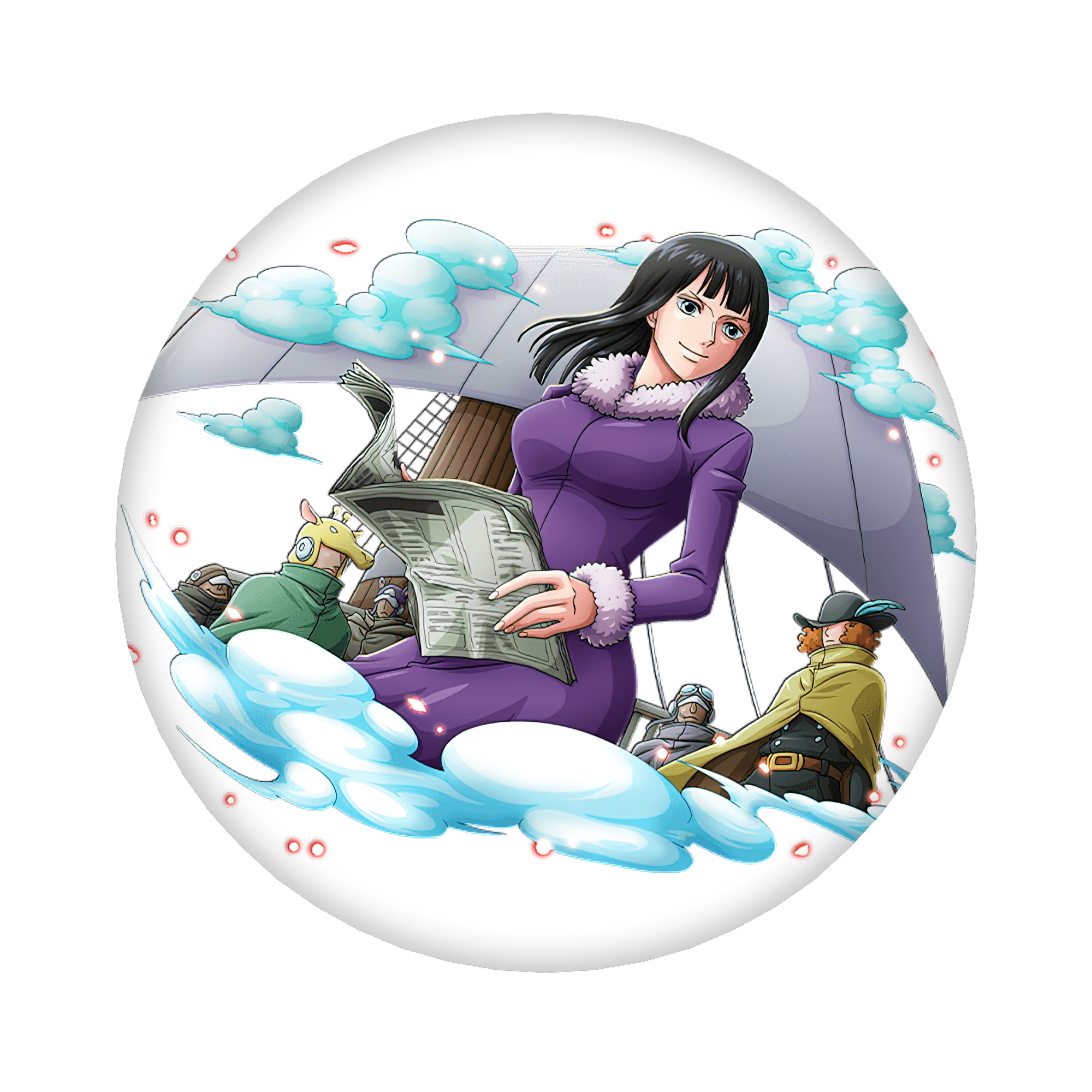 （画像用） ワンピース ニコ・ロビン ONE PIECE Nico Robin 6cm 缶バッジ 複数セット