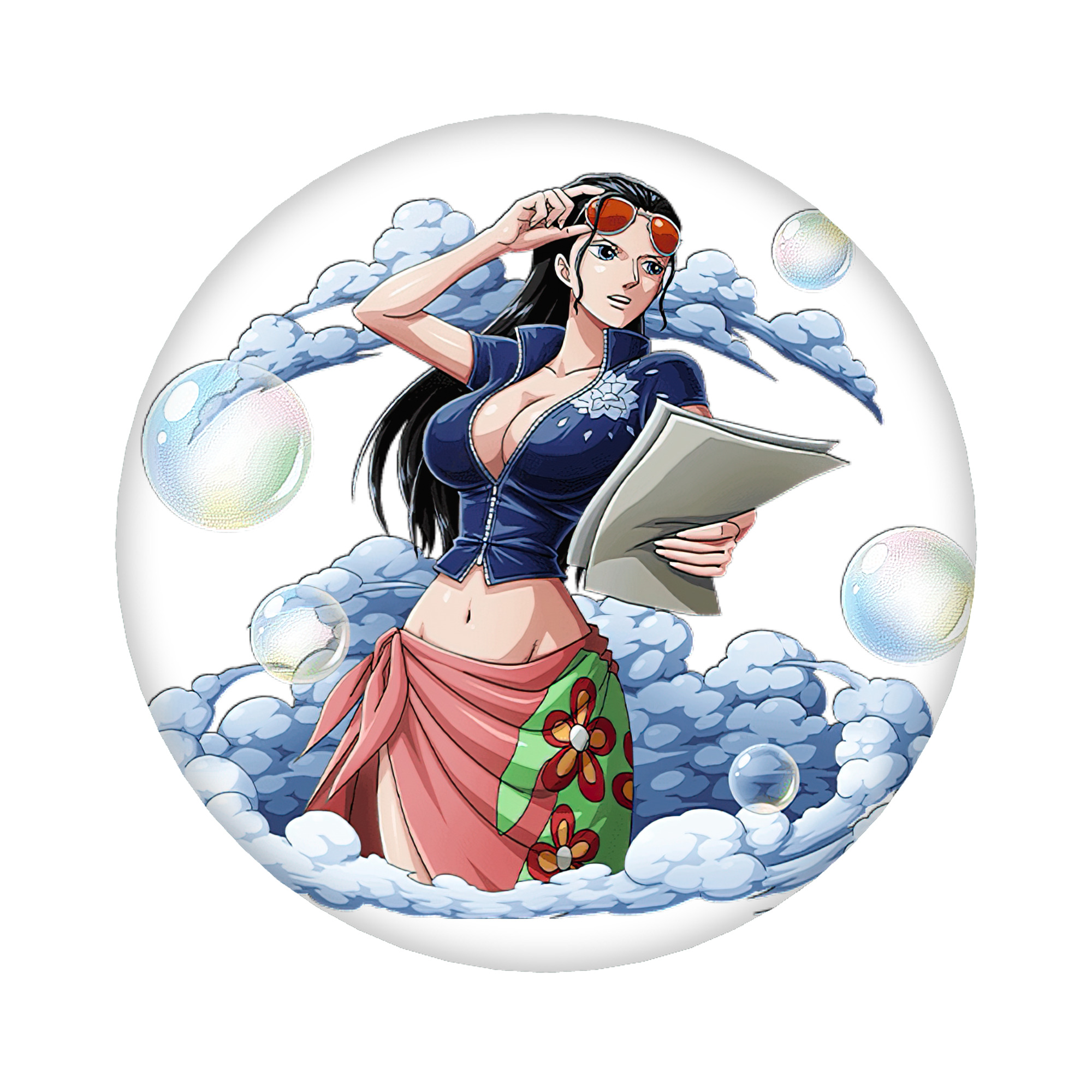 （画像用） ワンピース ニコ・ロビン ONE PIECE Nico Robin 6cm 缶バッジ 複数セット