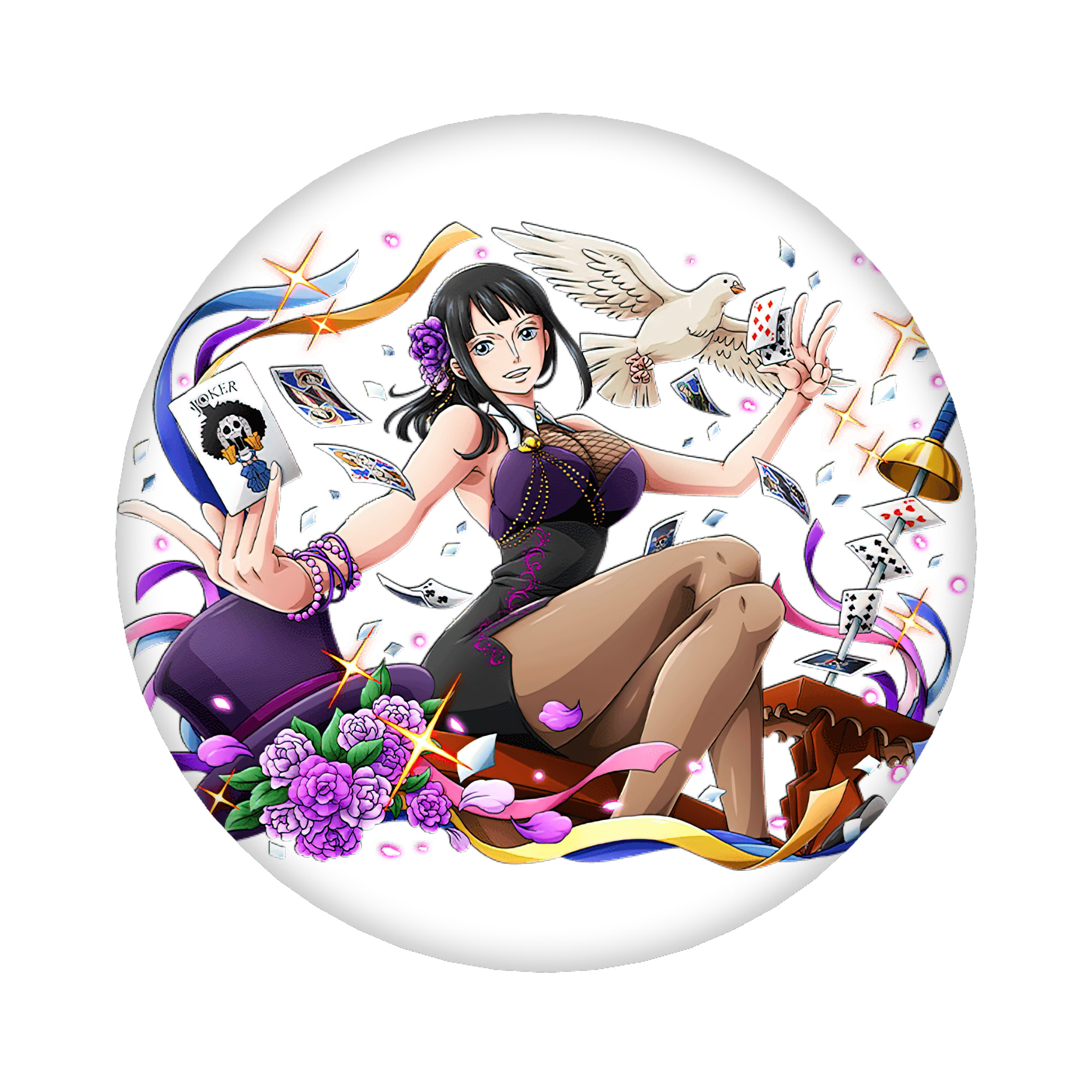 （画像用） ワンピース ニコ・ロビン ONE PIECE Nico Robin 6cm 缶バッジ 複数セット