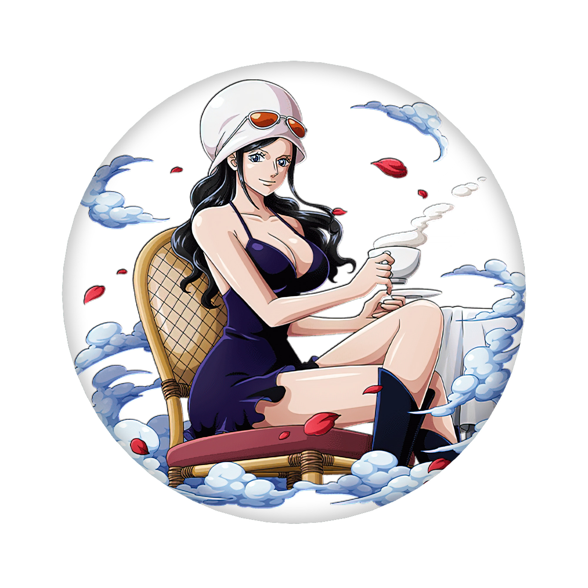 （画像用） ワンピース ニコ・ロビン ONE PIECE Nico Robin 6cm 缶バッジ 複数セット