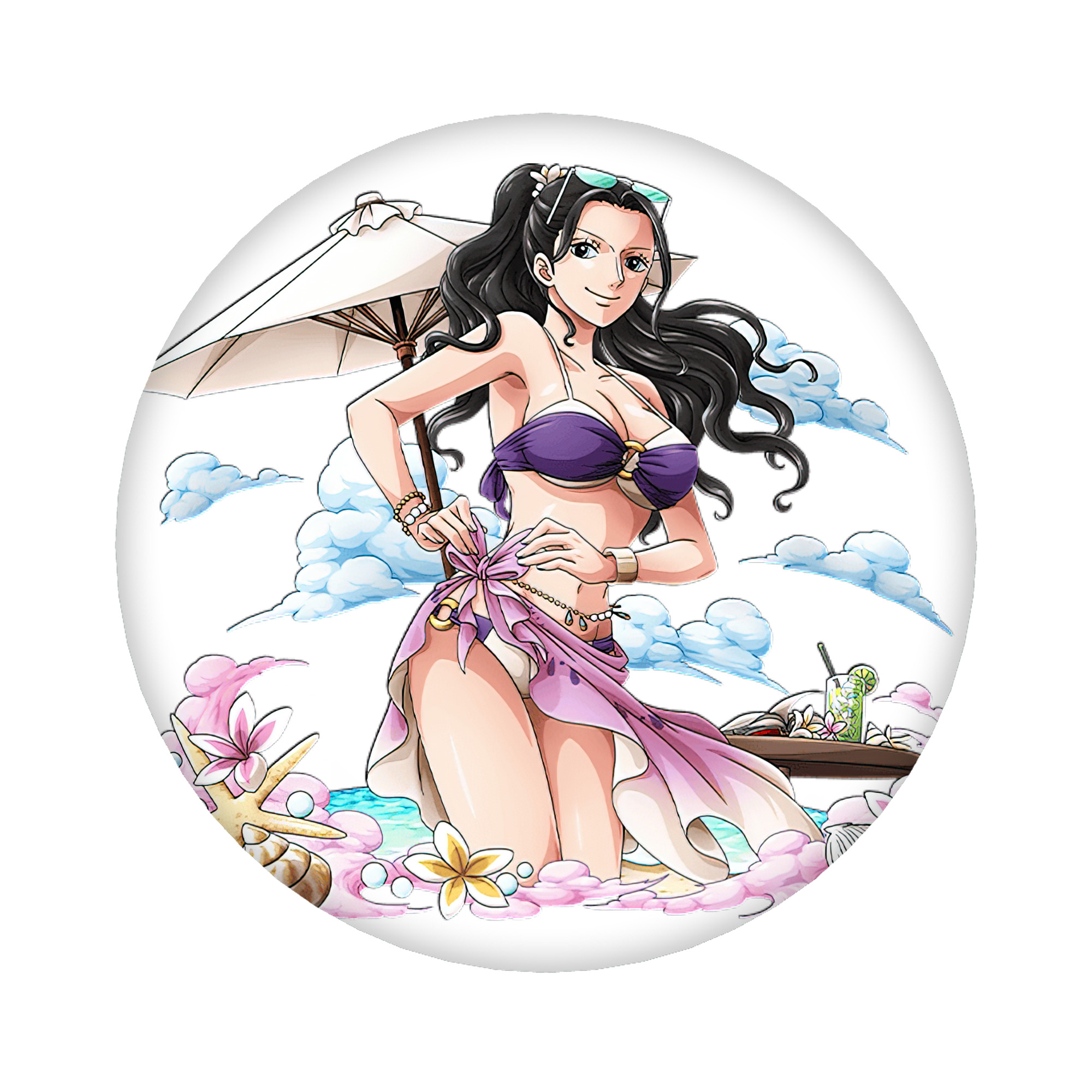 （画像用） ワンピース ニコ・ロビン ONE PIECE Nico Robin 6cm 缶バッジ 複数セット