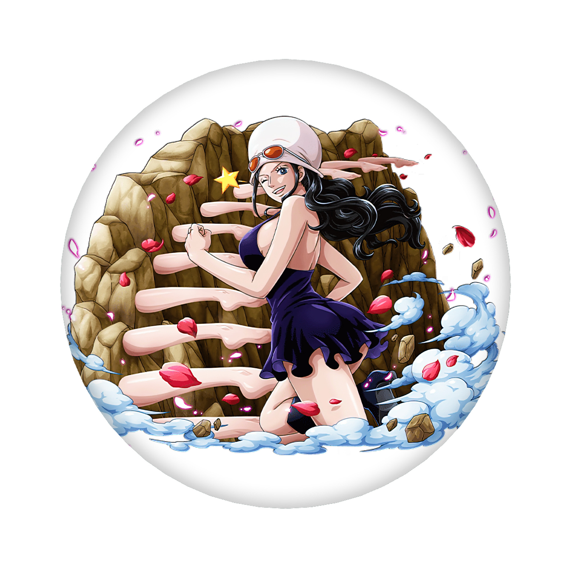 （画像用） ワンピース ニコ・ロビン ONE PIECE Nico Robin 6cm 缶バッジ 複数セット
