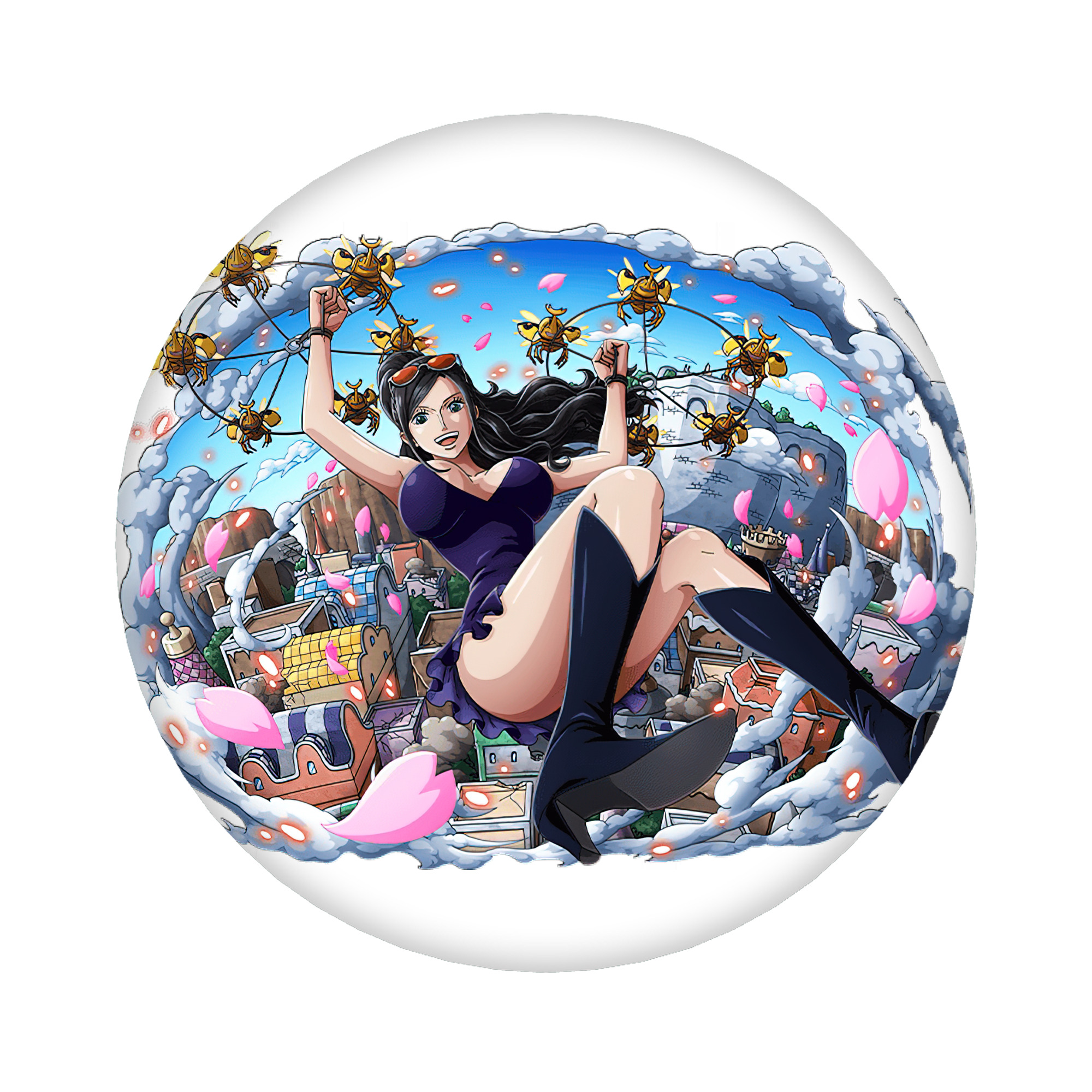 （画像用） ワンピース ニコ・ロビン ONE PIECE Nico Robin 6cm 缶バッジ 複数セット