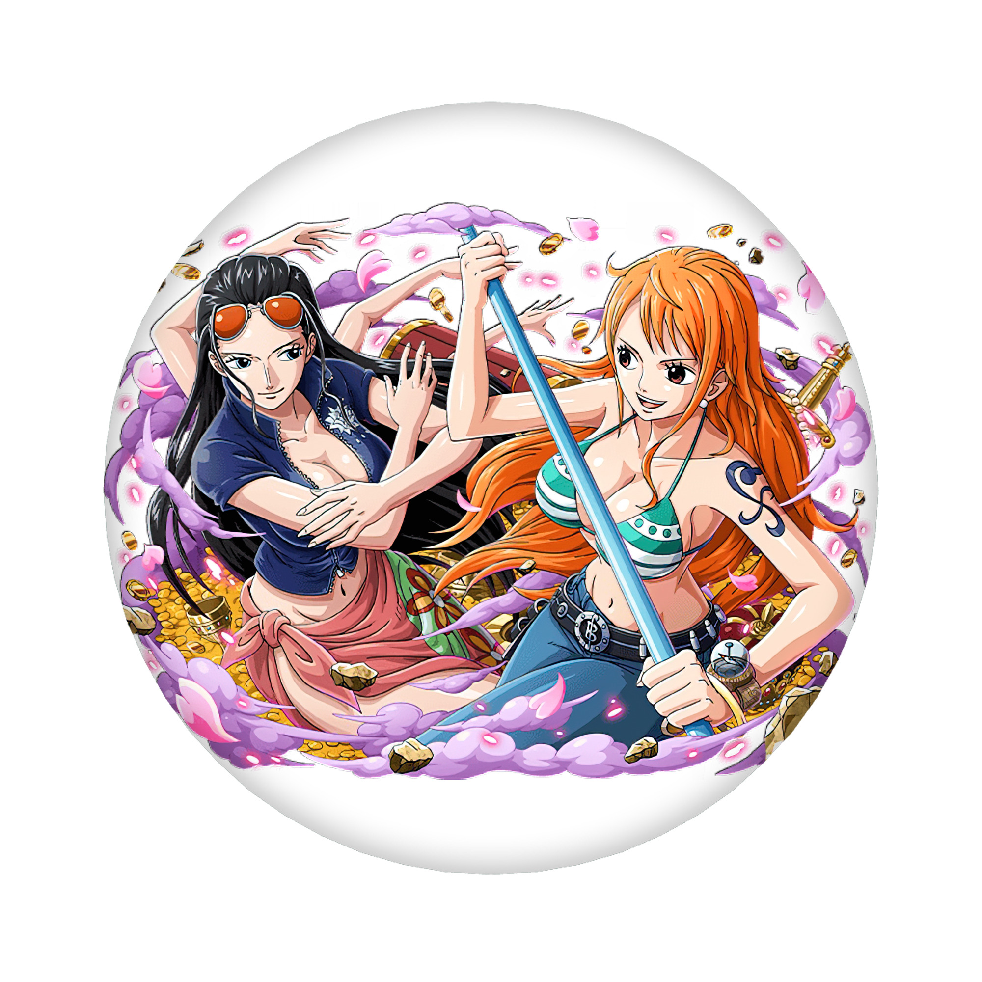（画像用） ワンピース ニコ・ロビン ONE PIECE Nico Robin 6cm 缶バッジ 複数セット