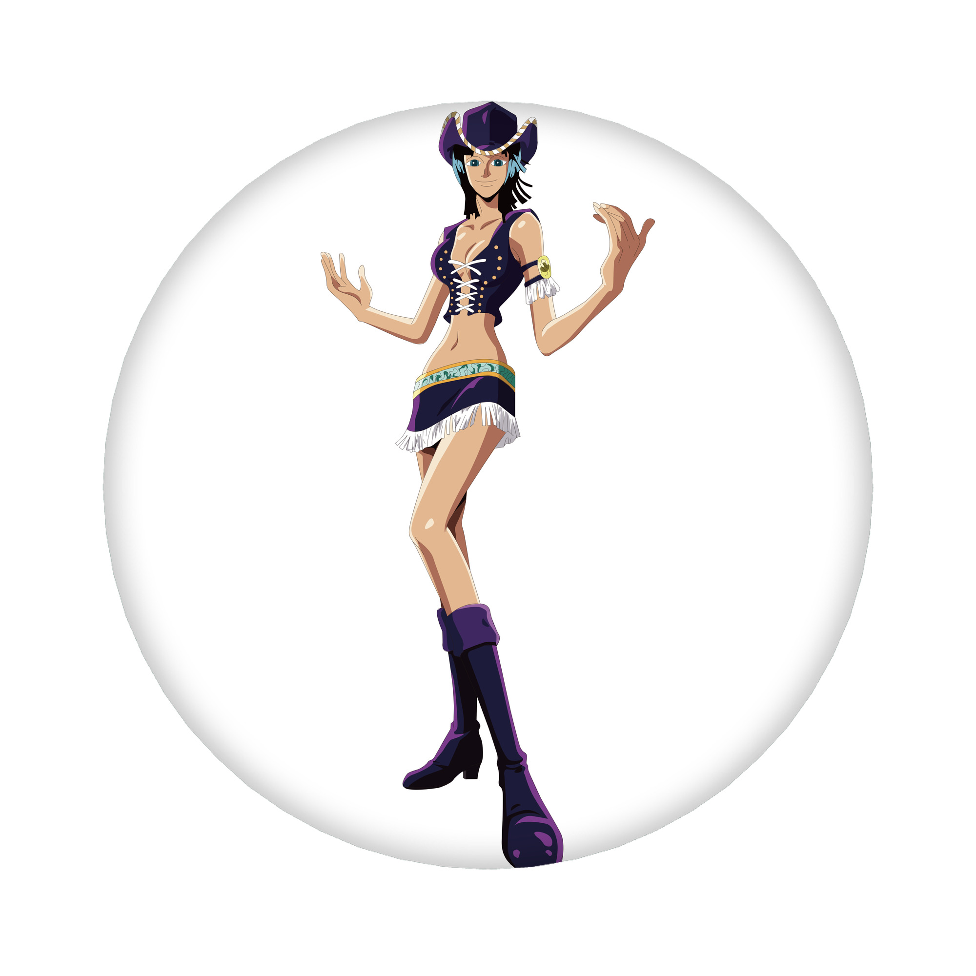 （画像用） ワンピース ニコ・ロビン ONE PIECE Nico Robin 6cm 缶バッジ 複数セット