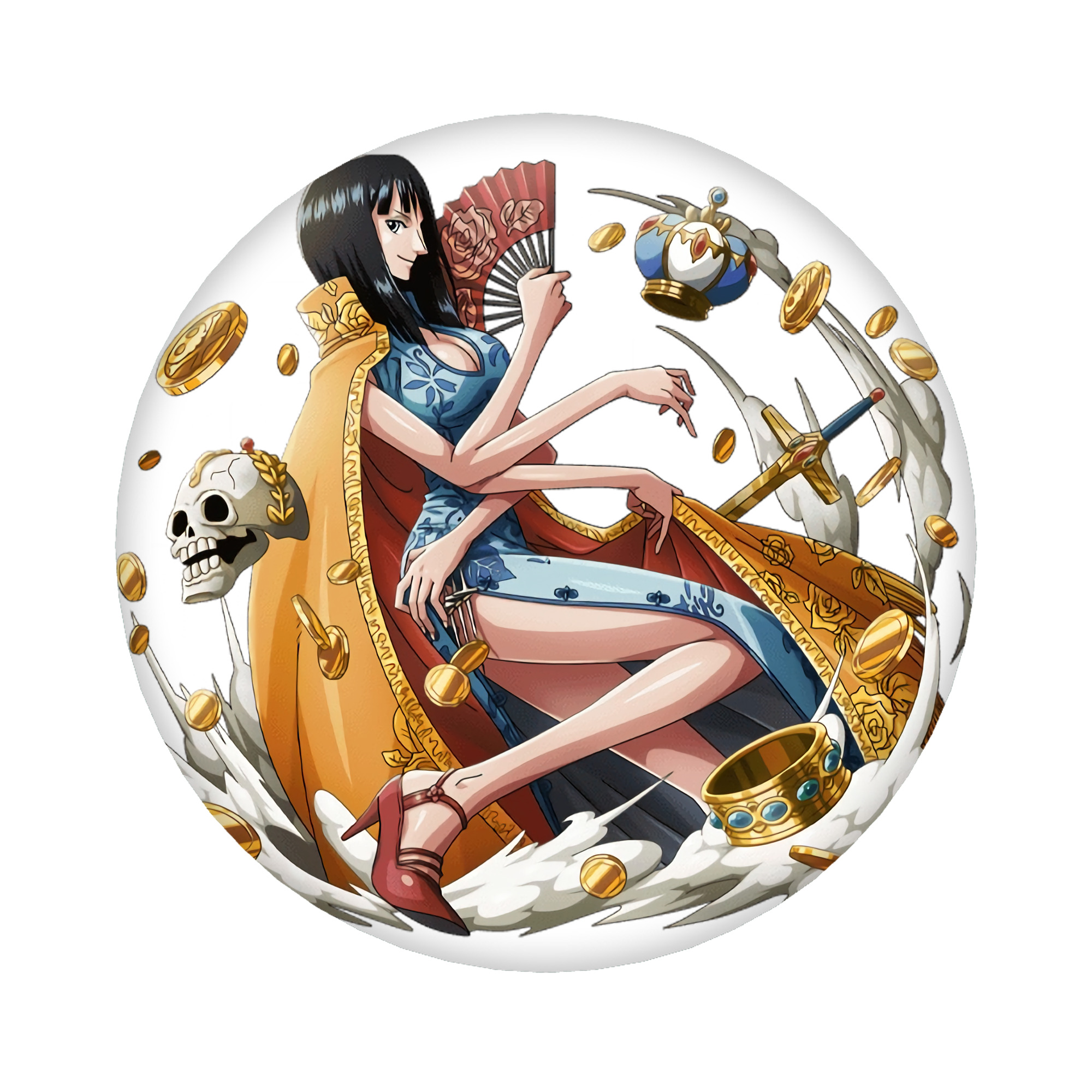 （画像用） ワンピース ニコ・ロビン ONE PIECE Nico Robin 6cm 缶バッジ 複数セット