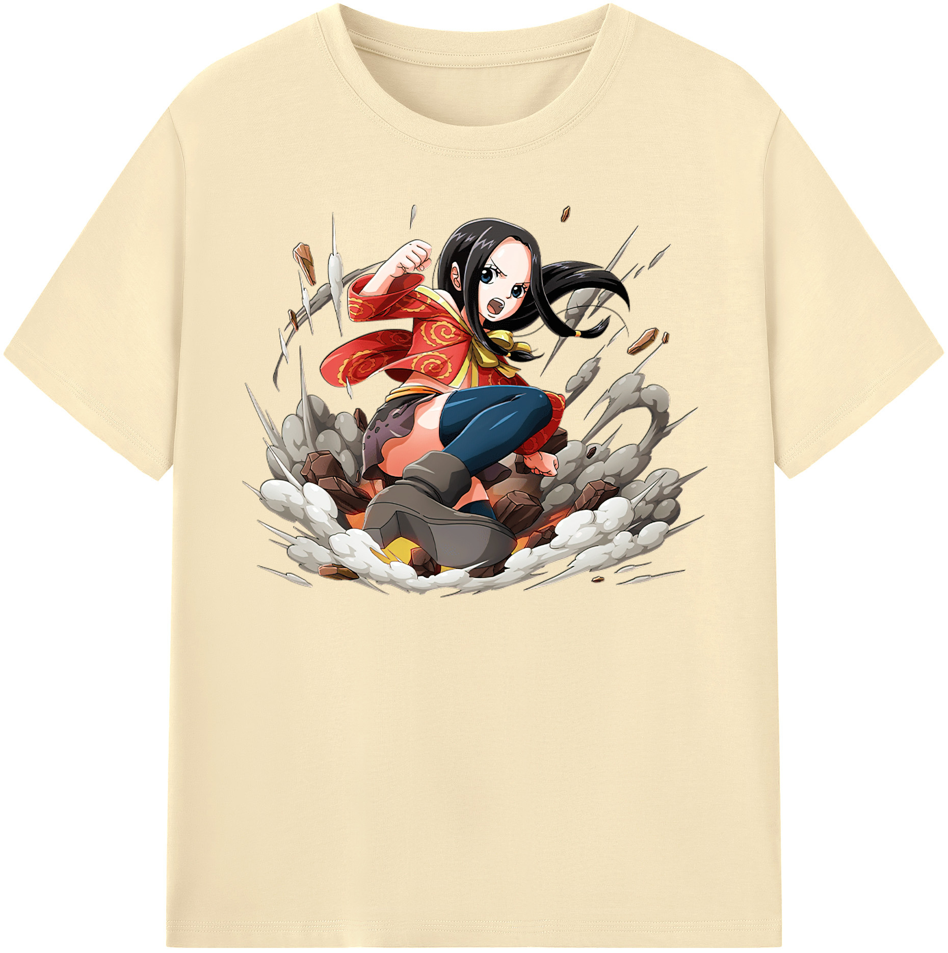 ワンピース ボア・ハンコック ONE PIECE Boa·Hancock 綿100％半袖Tシャツ（フロントプリント）