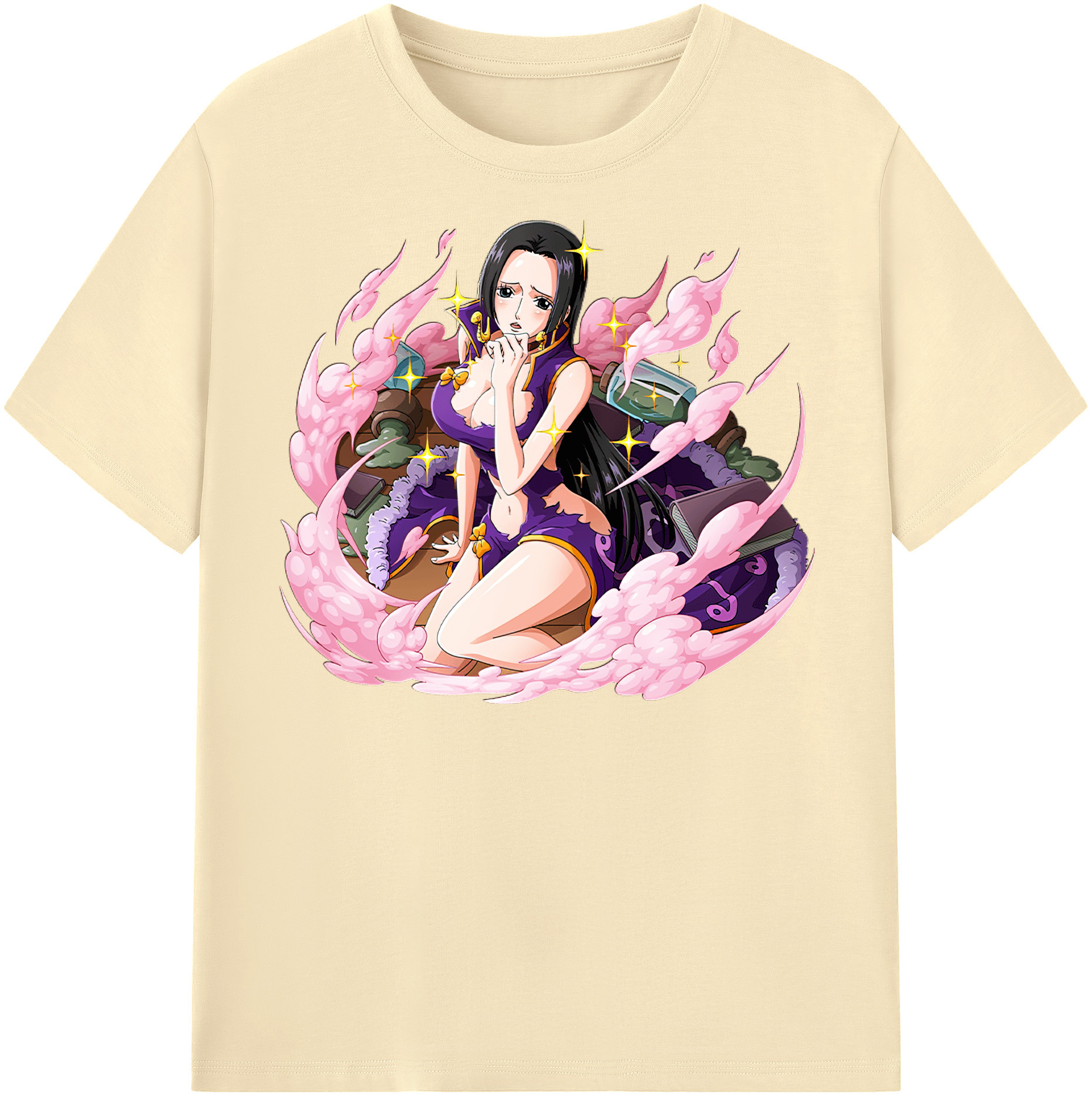ワンピース ボア・ハンコック ONE PIECE Boa·Hancock 綿100％半袖Tシャツ（フロントプリント）