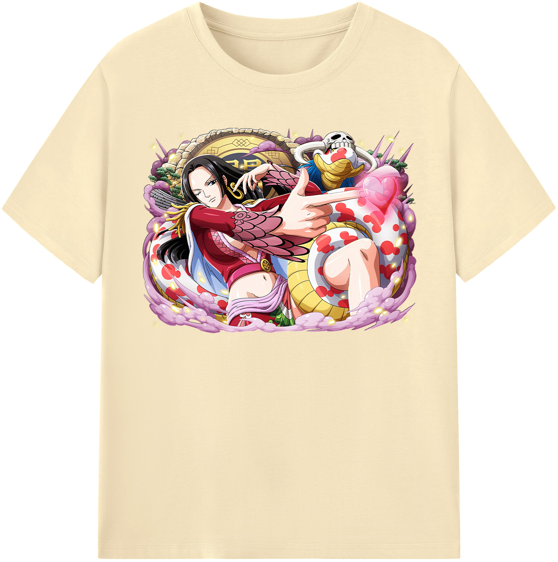 ワンピース ボア・ハンコック ONE PIECE Boa·Hancock 綿100％半袖Tシャツ（フロントプリント）