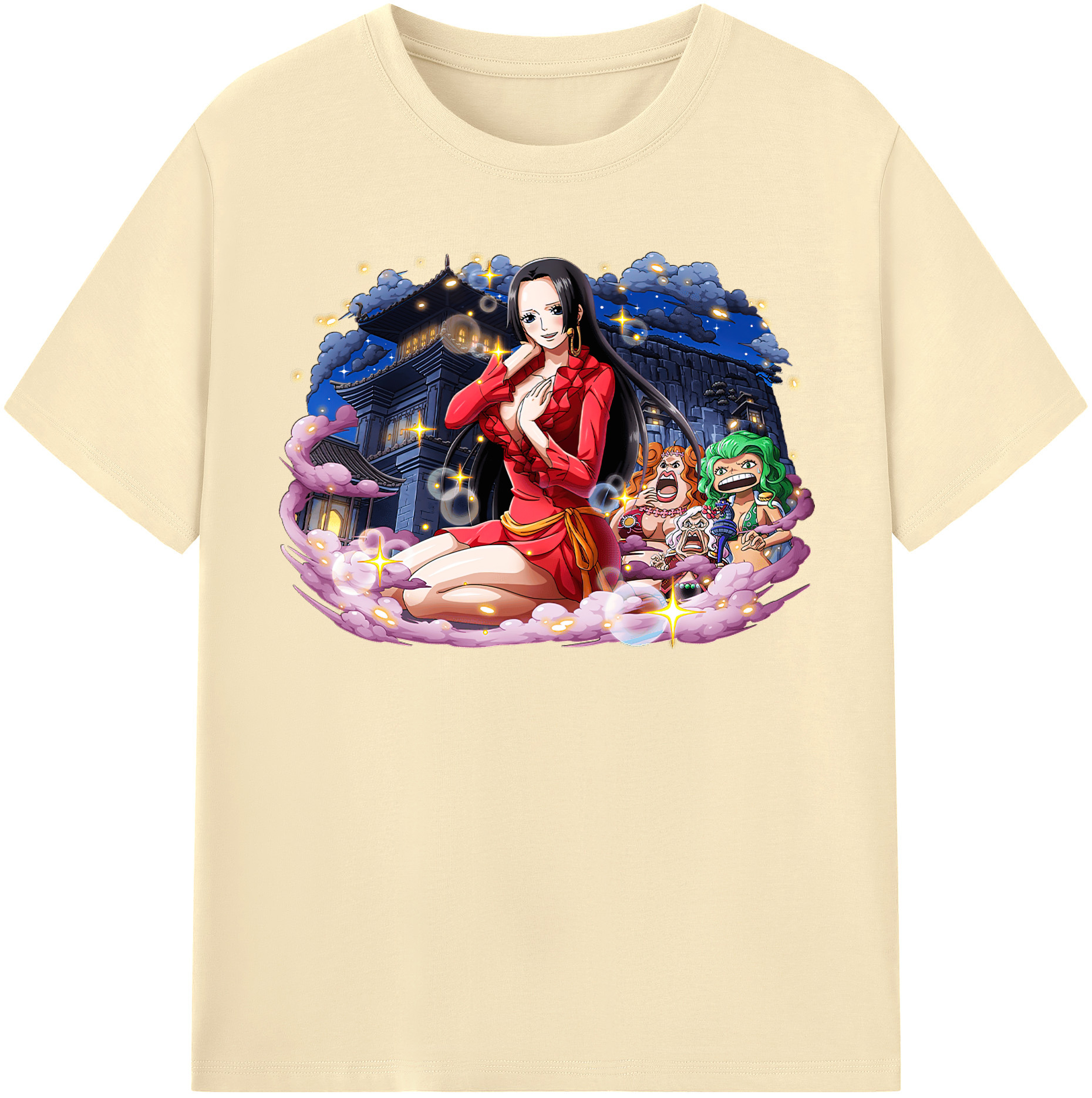 ワンピース ボア・ハンコック ONE PIECE Boa·Hancock 綿100％半袖Tシャツ（フロントプリント）