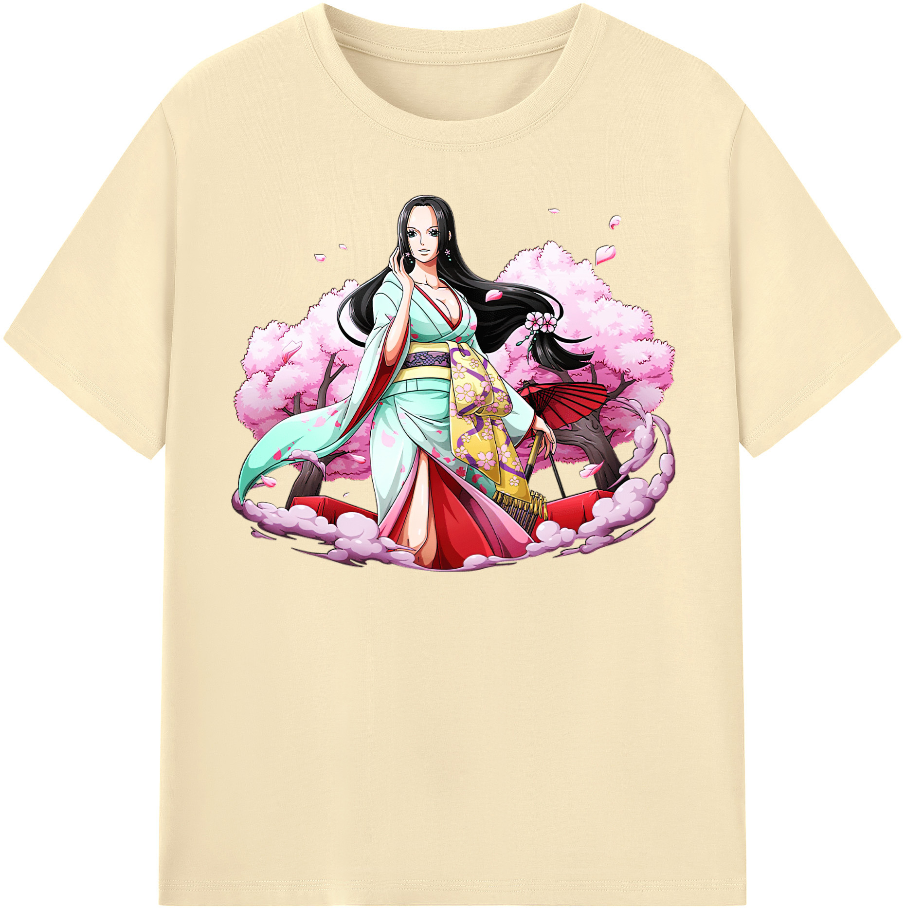 ワンピース ボア・ハンコック ONE PIECE Boa·Hancock 綿100％半袖Tシャツ（フロントプリント）