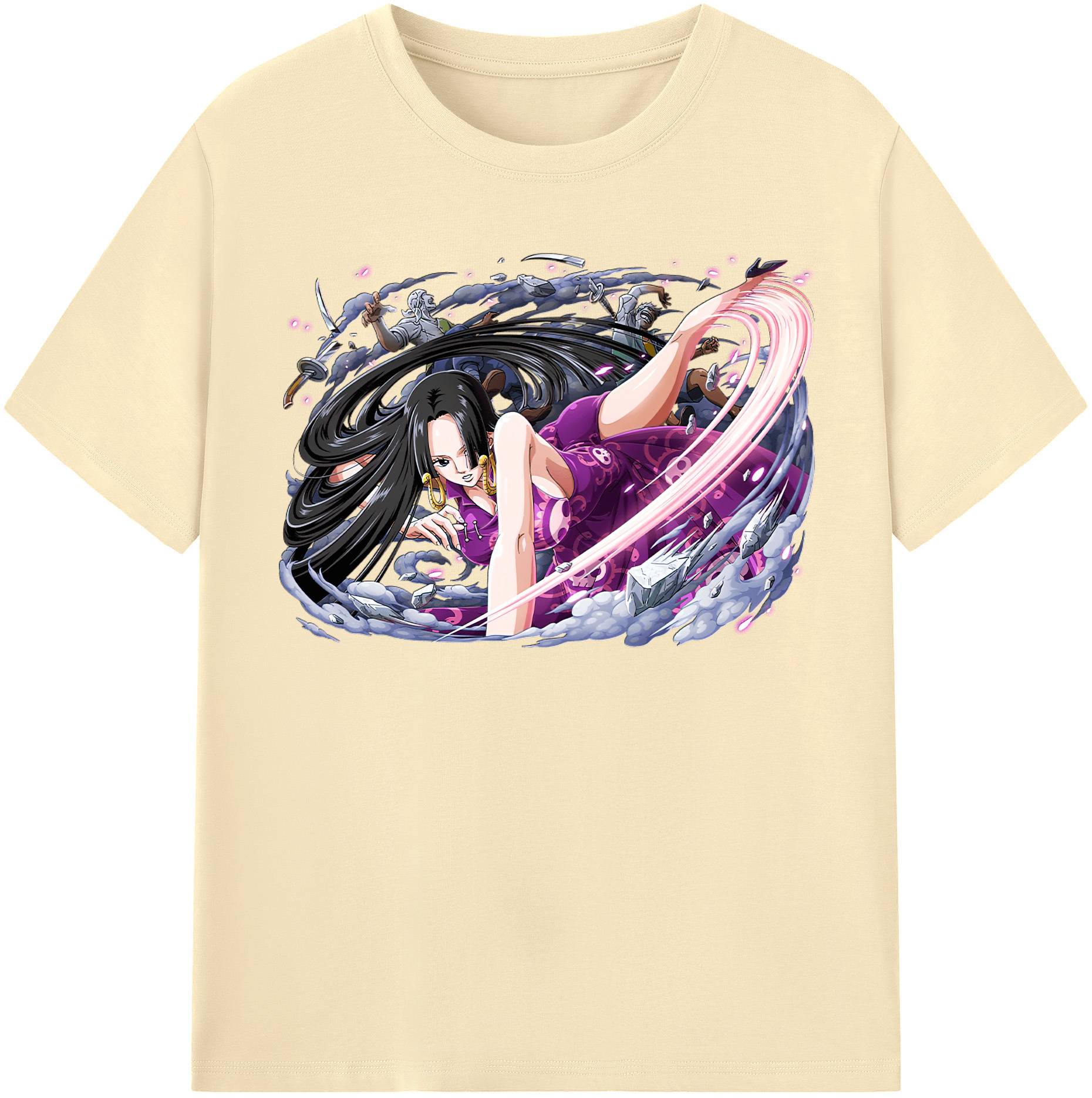 ワンピース ボア・ハンコック ONE PIECE Boa·Hancock 綿100％半袖Tシャツ（フロントプリント）