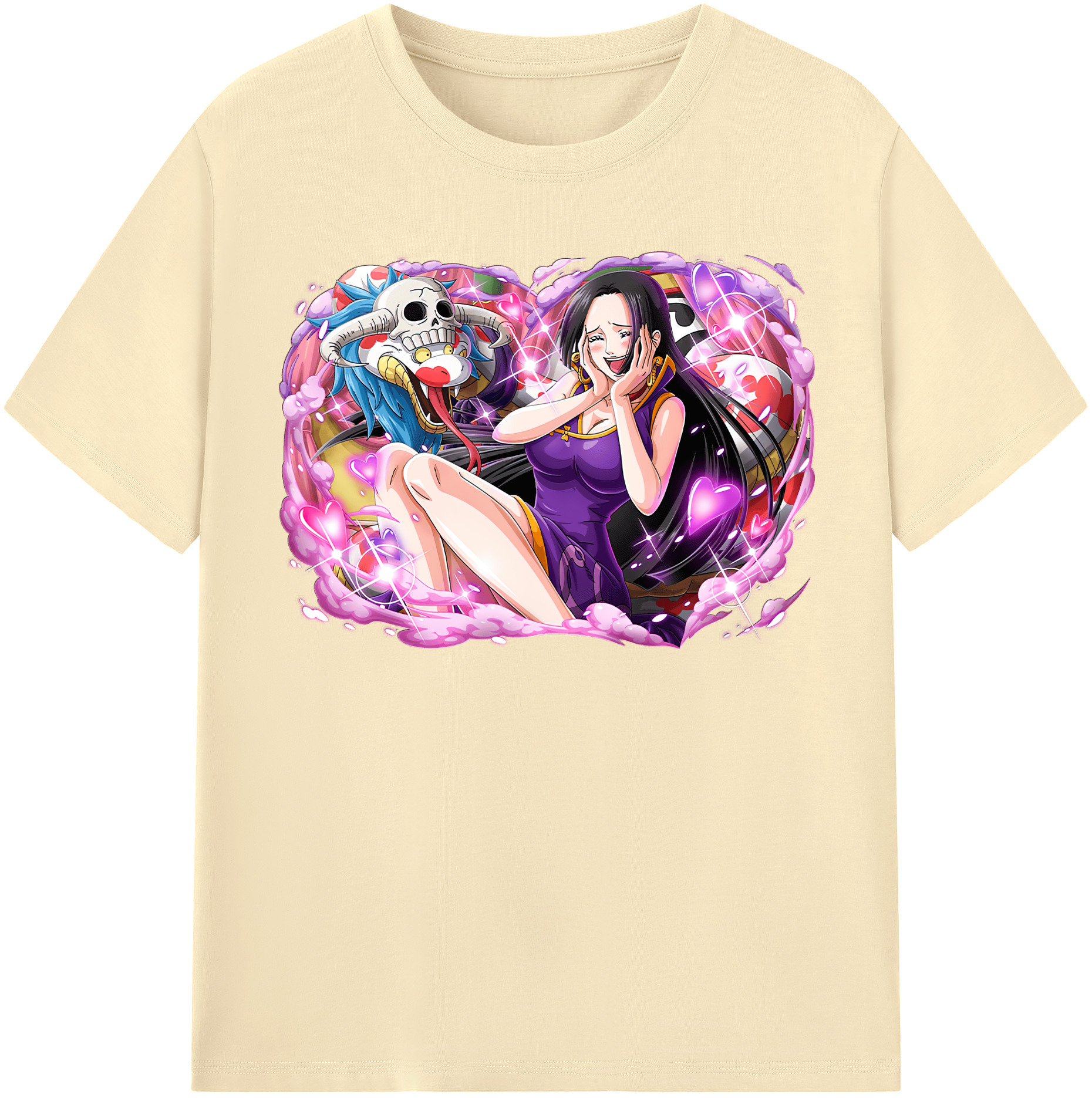 ワンピース ボア・ハンコック ONE PIECE Boa·Hancock 綿100％半袖Tシャツ（フロントプリント）