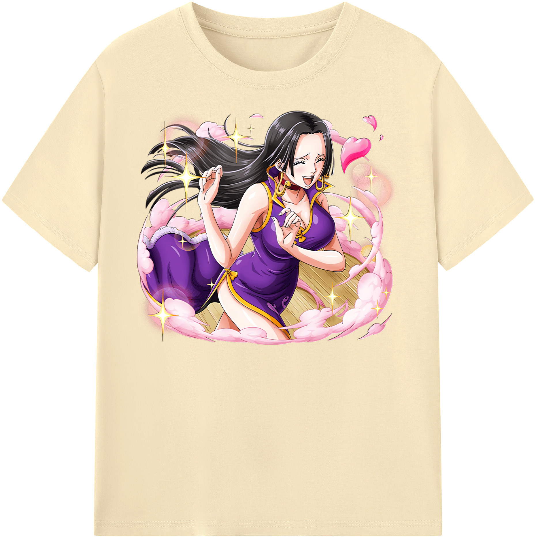 ワンピース ボア・ハンコック ONE PIECE Boa·Hancock 綿100％半袖Tシャツ（フロントプリント）