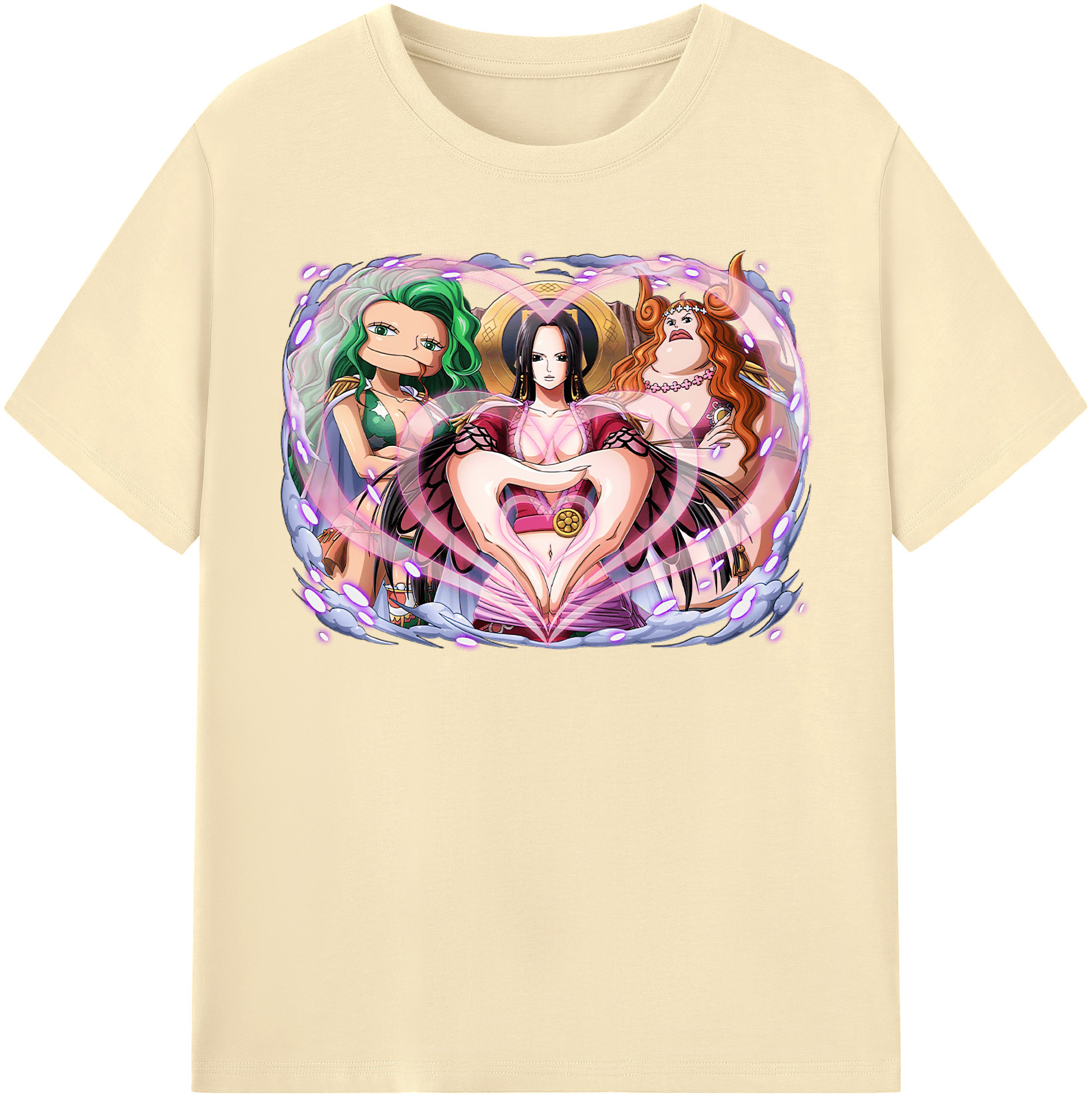 ワンピース ボア・ハンコック ONE PIECE Boa·Hancock 綿100％半袖Tシャツ（フロントプリント）