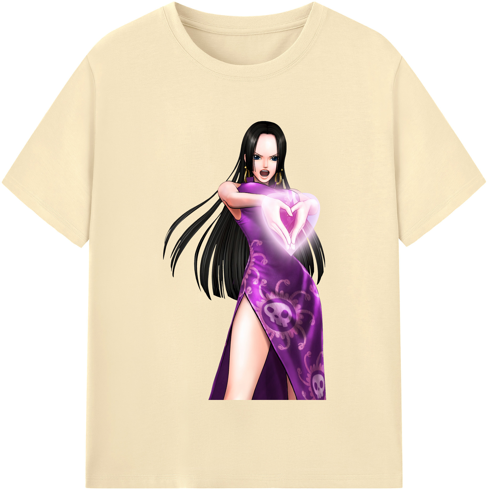 ワンピース ボア・ハンコック ONE PIECE Boa·Hancock 綿100％半袖Tシャツ（フロントプリント）
