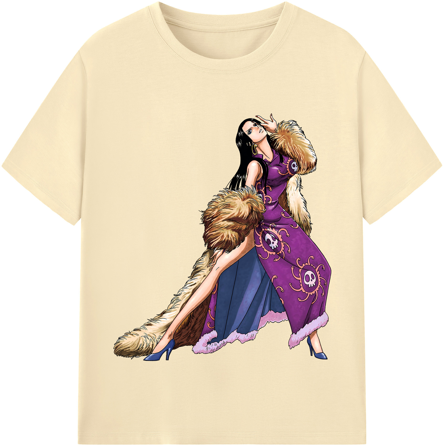 ワンピース ボア・ハンコック ONE PIECE Boa·Hancock 綿100％半袖Tシャツ（フロントプリント）