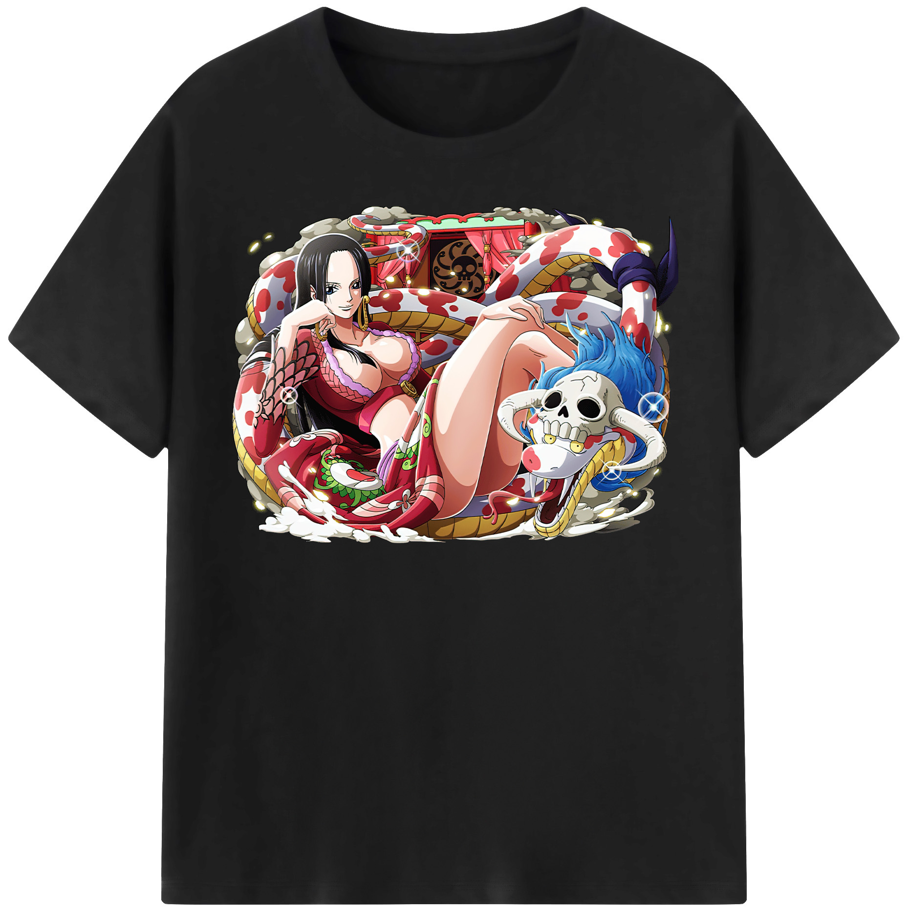 ワンピース ボア・ハンコック ONE PIECE Boa·Hancock 綿100％半袖Tシャツ（フロントプリント）