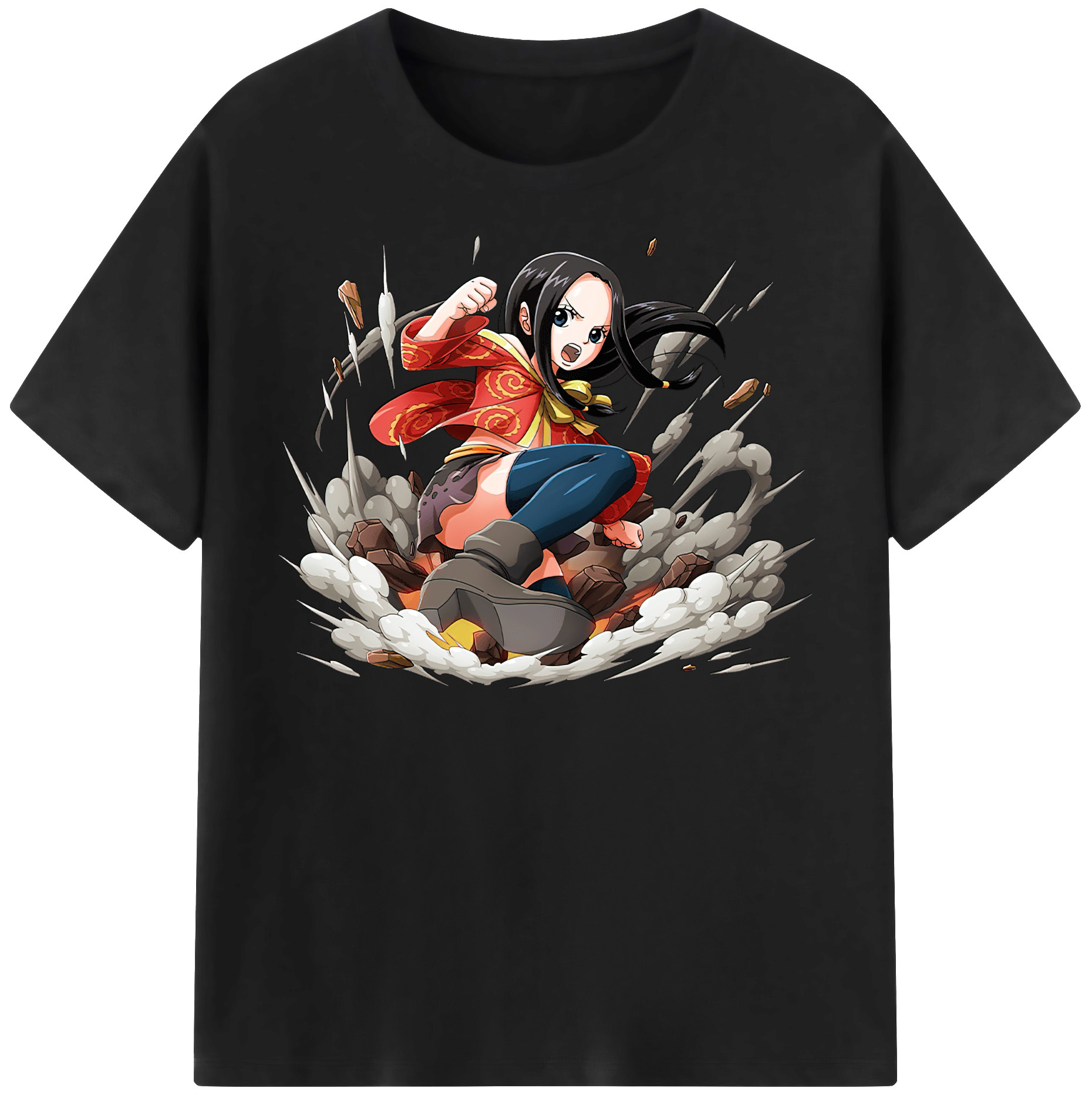 ワンピース ボア・ハンコック ONE PIECE Boa·Hancock 綿100％半袖Tシャツ（フロントプリント）