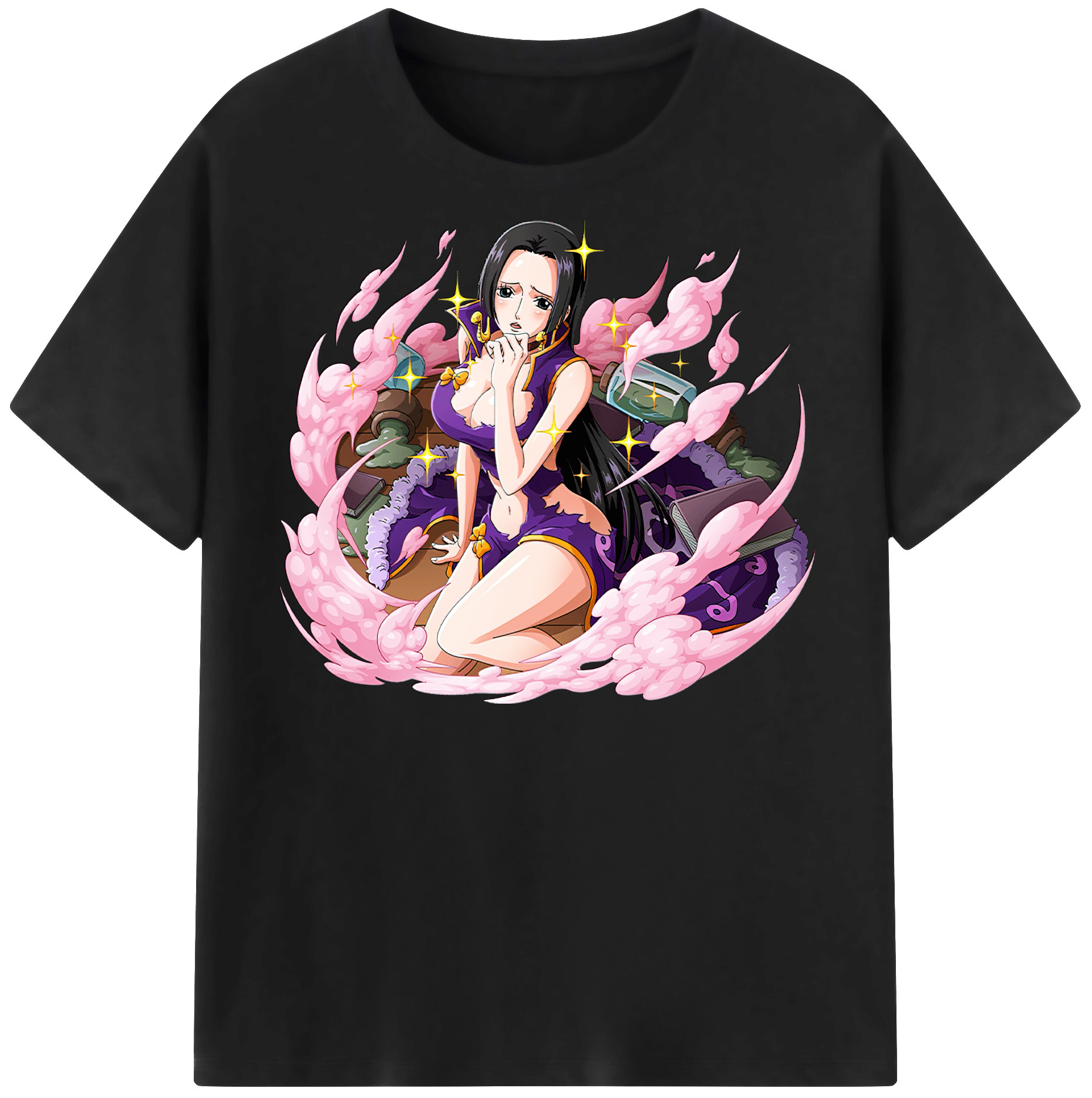 ワンピース ボア・ハンコック ONE PIECE Boa·Hancock 綿100％半袖Tシャツ（フロントプリント）