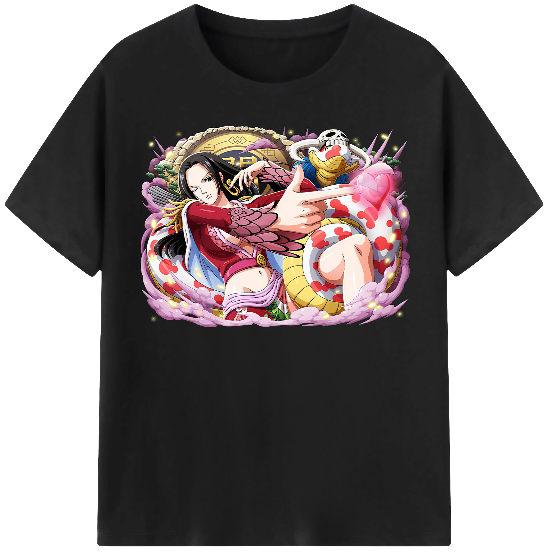 ワンピース ボア・ハンコック ONE PIECE Boa·Hancock 綿100％半袖Tシャツ（フロントプリント）
