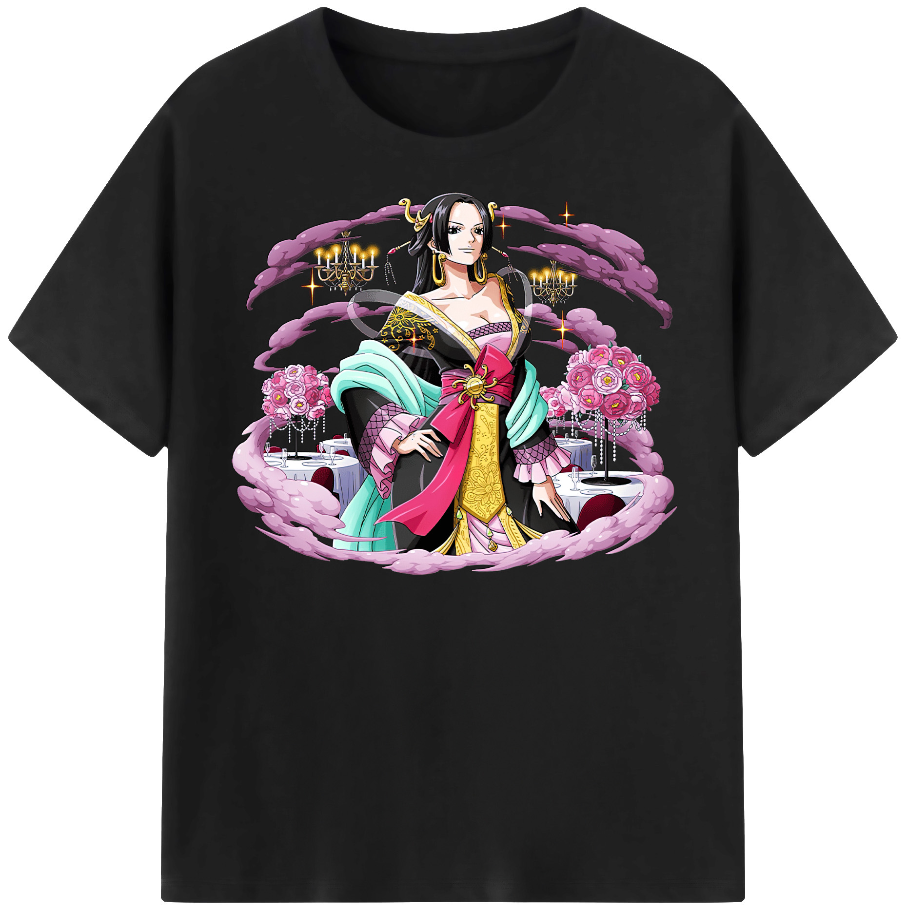 ワンピース ボア・ハンコック ONE PIECE Boa·Hancock 綿100％半袖Tシャツ（フロントプリント）
