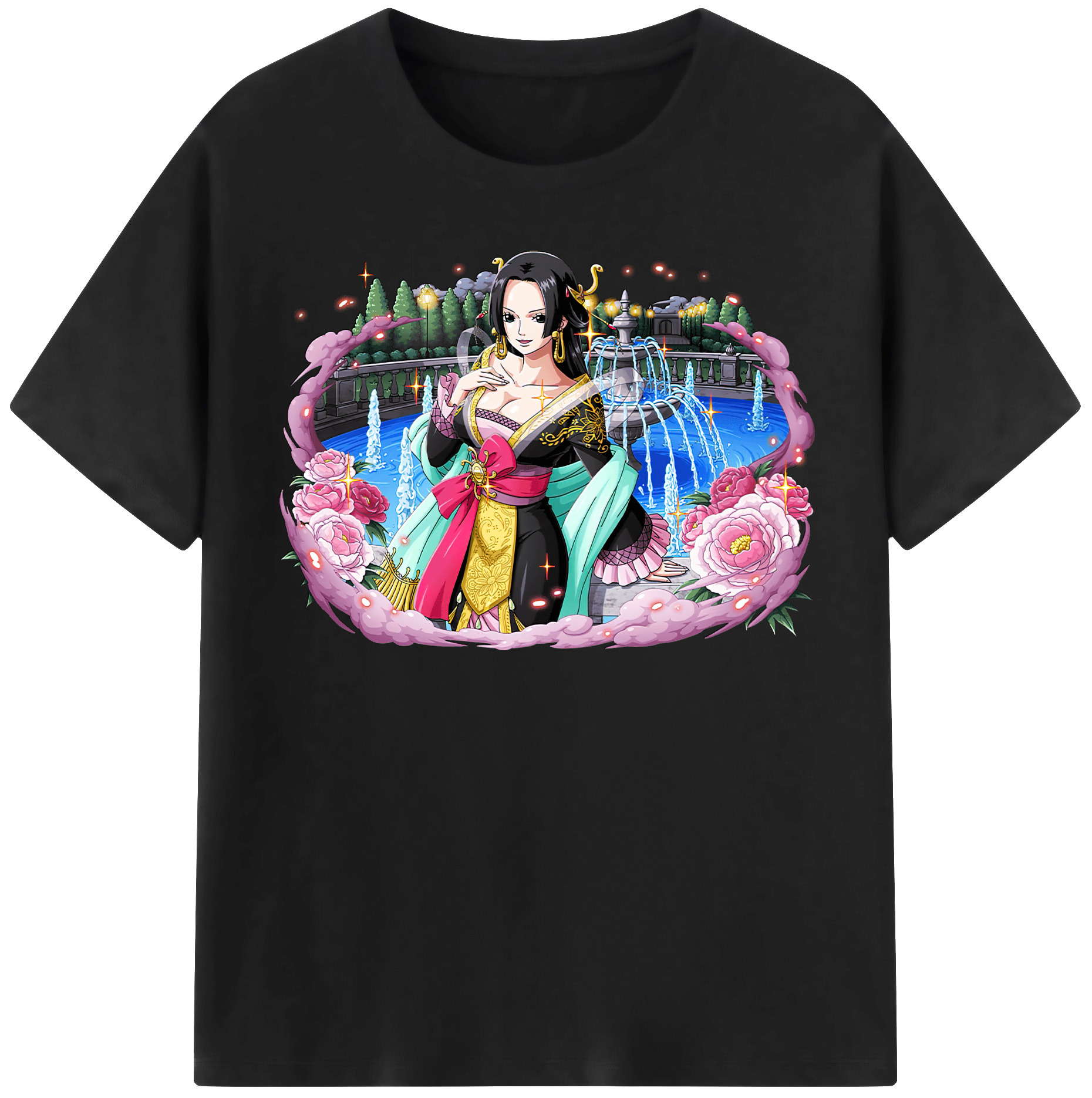 ワンピース ボア・ハンコック ONE PIECE Boa·Hancock 綿100％半袖Tシャツ（フロントプリント）