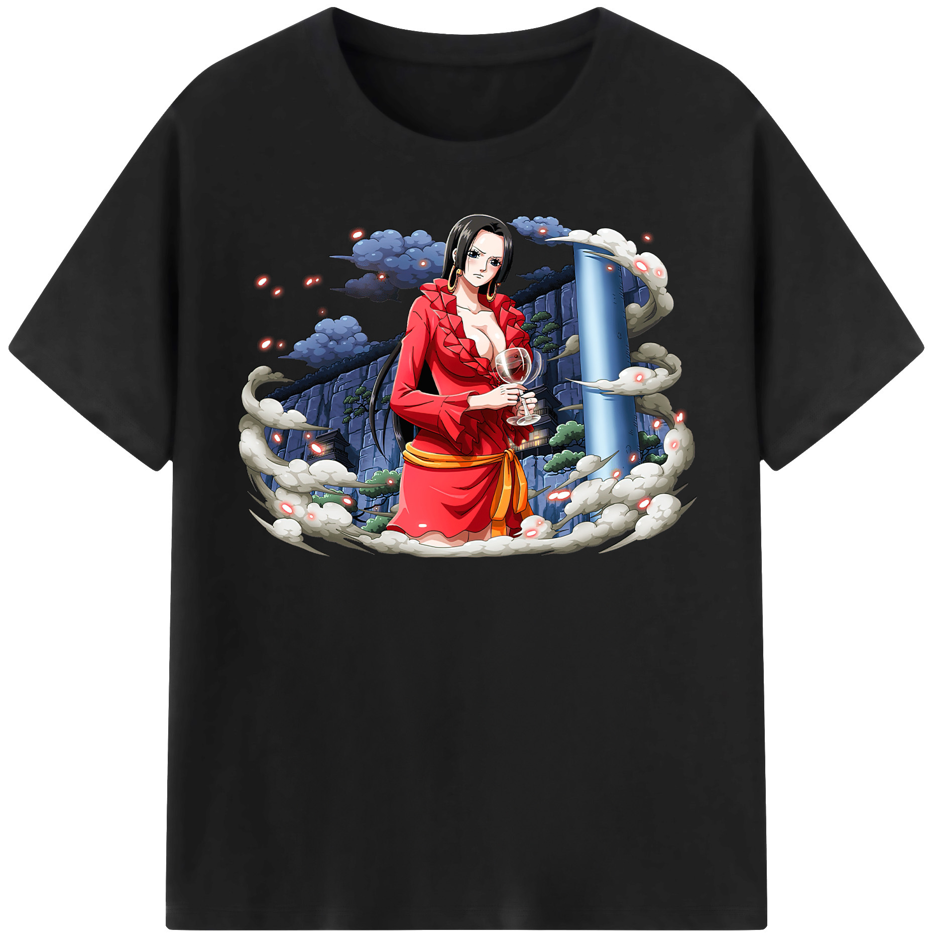 ワンピース ボア・ハンコック ONE PIECE Boa·Hancock 綿100％半袖Tシャツ（フロントプリント）