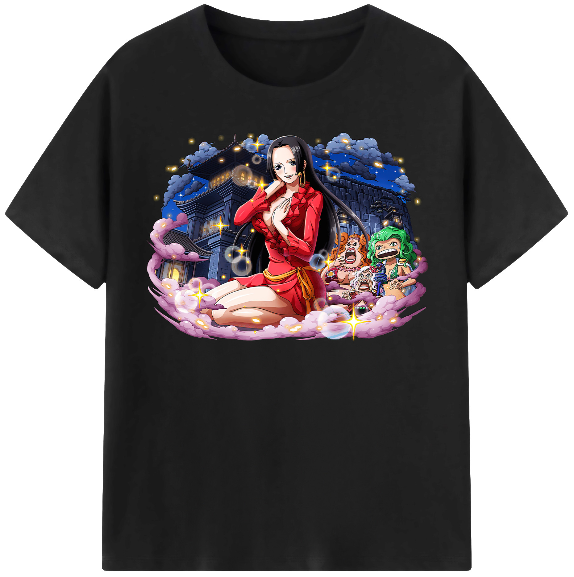 ワンピース ボア・ハンコック ONE PIECE Boa·Hancock 綿100％半袖Tシャツ（フロントプリント）