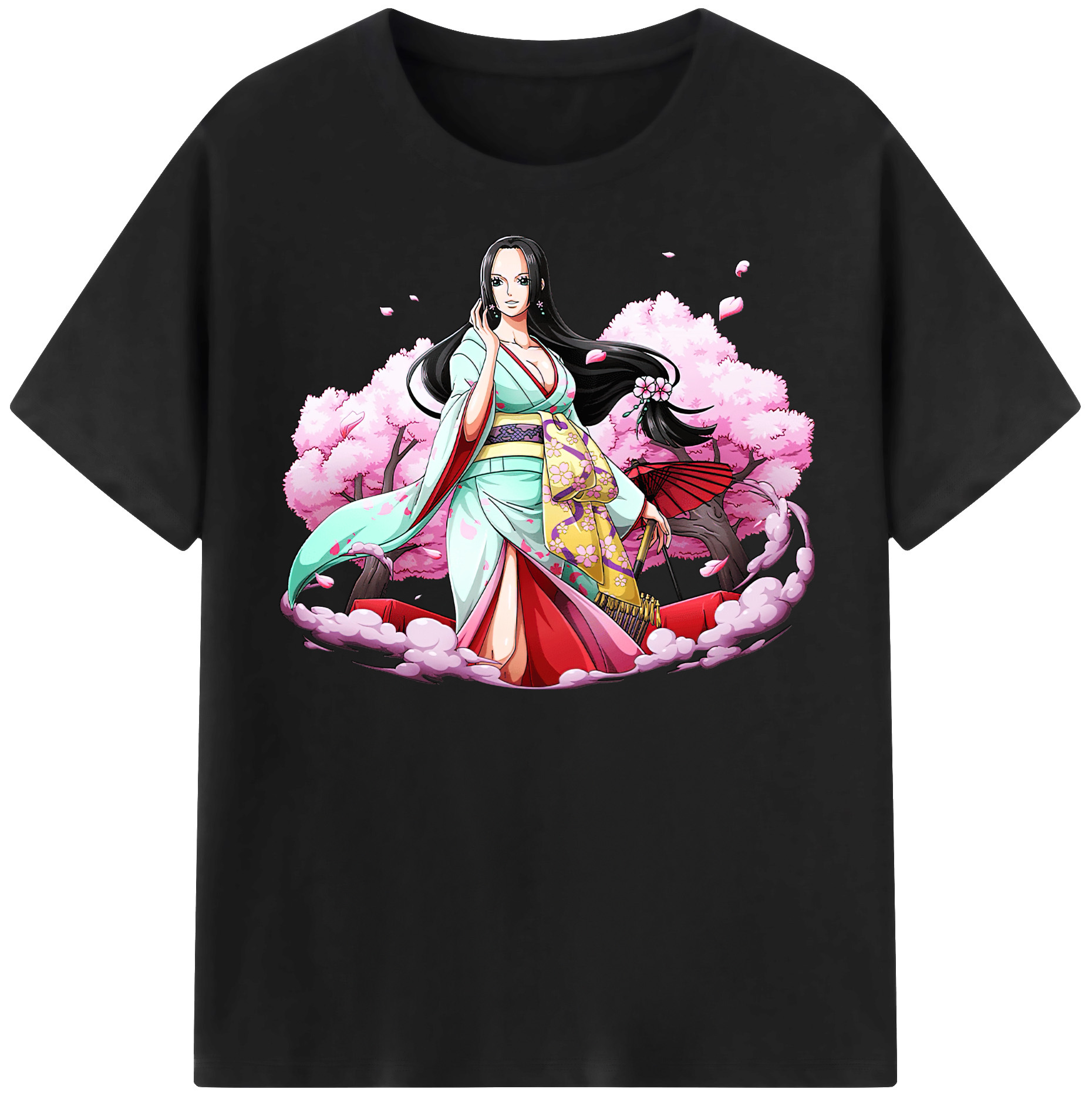 ワンピース ボア・ハンコック ONE PIECE Boa·Hancock 綿100％半袖Tシャツ（フロントプリント）