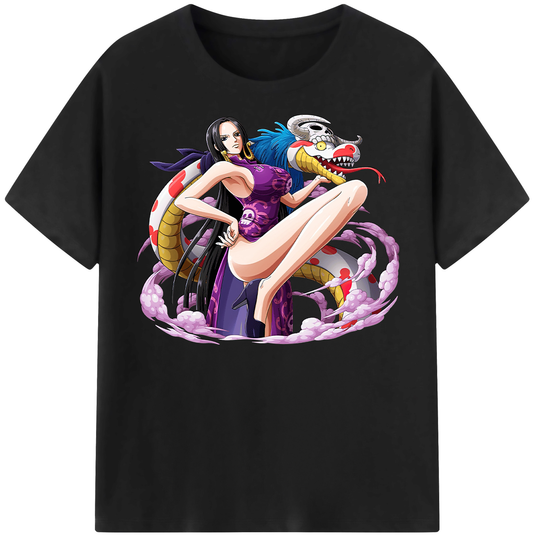 ワンピース ボア・ハンコック ONE PIECE Boa·Hancock 綿100％半袖Tシャツ（フロントプリント）