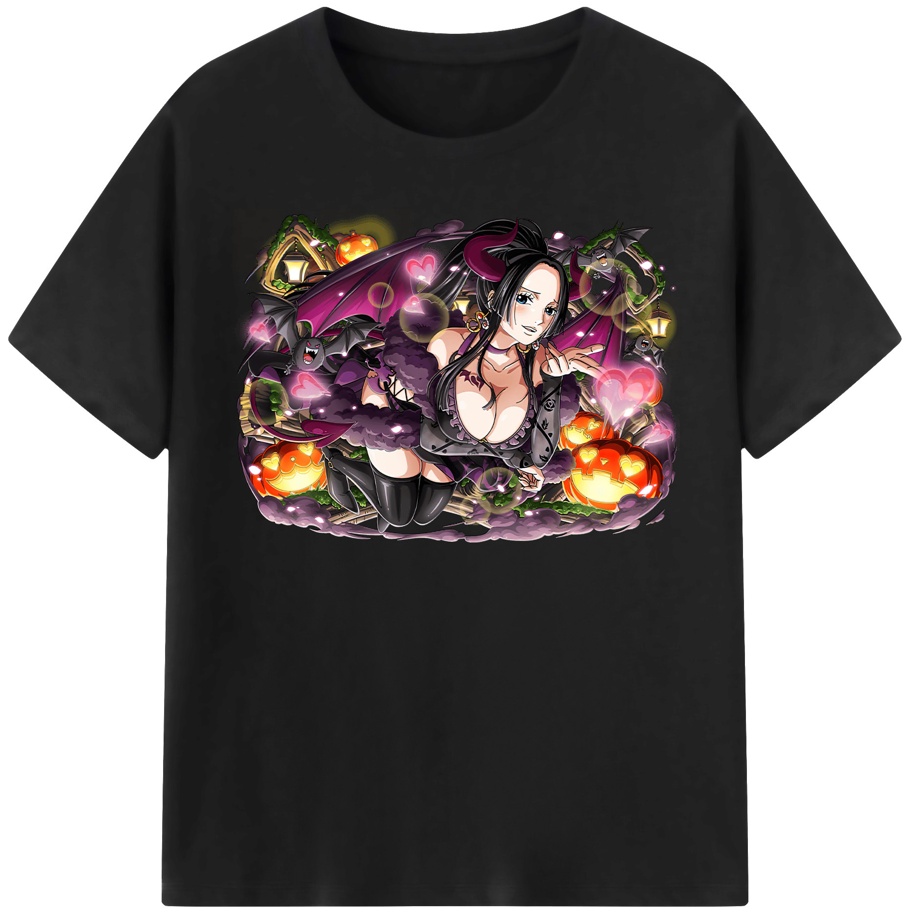 ワンピース ボア・ハンコック ONE PIECE Boa·Hancock 綿100％半袖Tシャツ（フロントプリント）